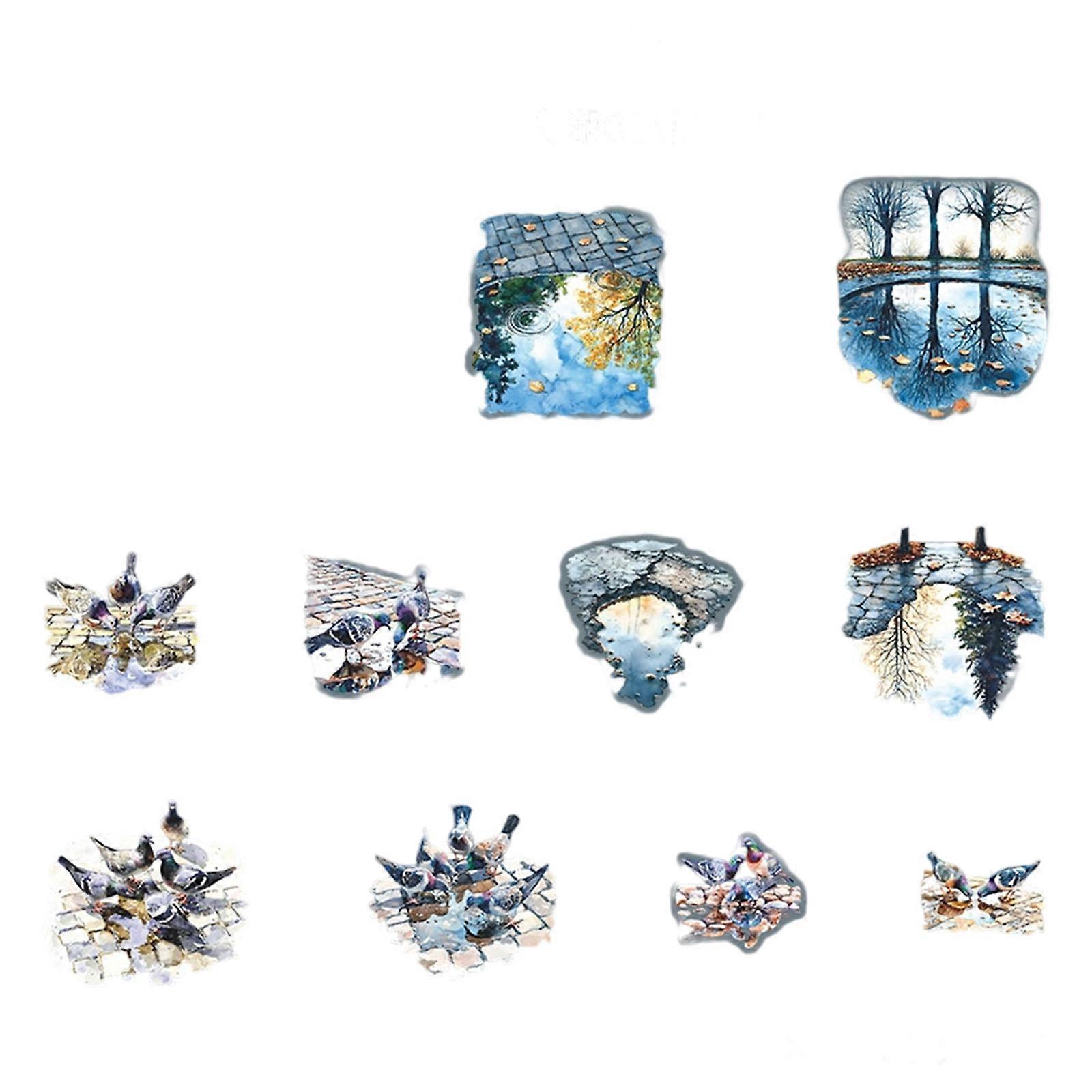 6 Plan Additional PET Transfers Rainy Trail Wash Creation Creative Journaling Craft Substance Multicolor