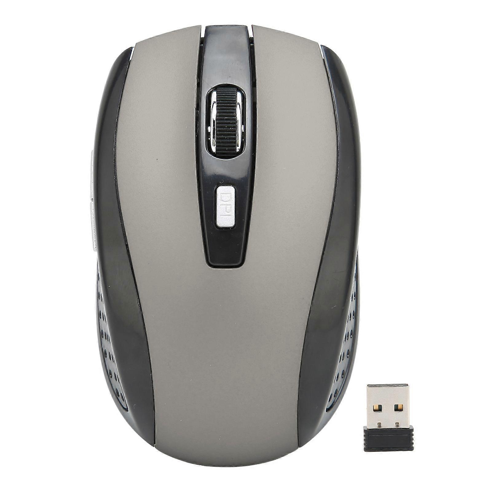 Mini Wireless Mouse 2.4GHz 3 Levels DPI Adjustable Wide Compatibility Mini Matte Texture Computer AccessoriesSilver Gray