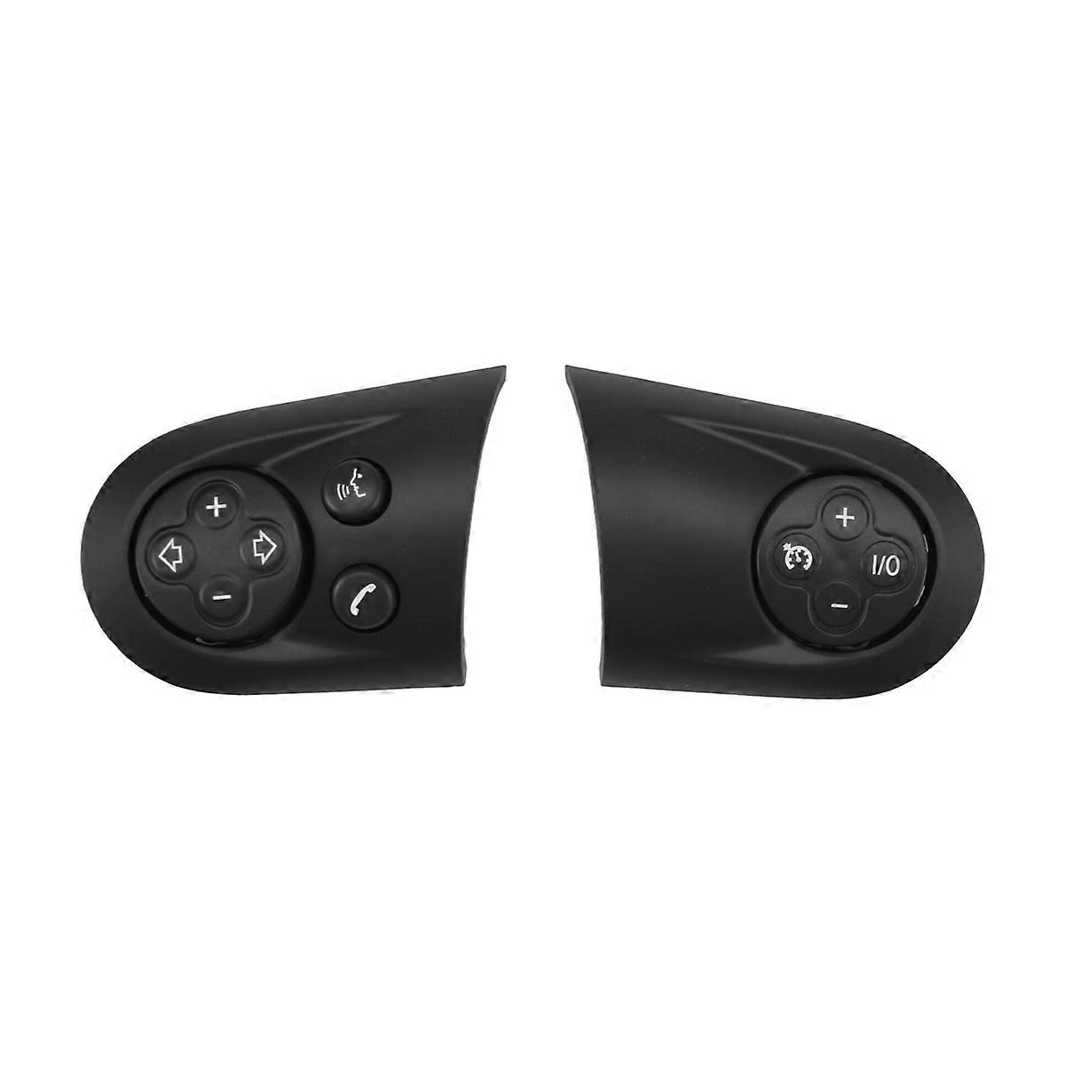 2Pcs Steering Wheel Multifunction Control Switch Cover for R55 R56 R57 R58 R59 R60 R61