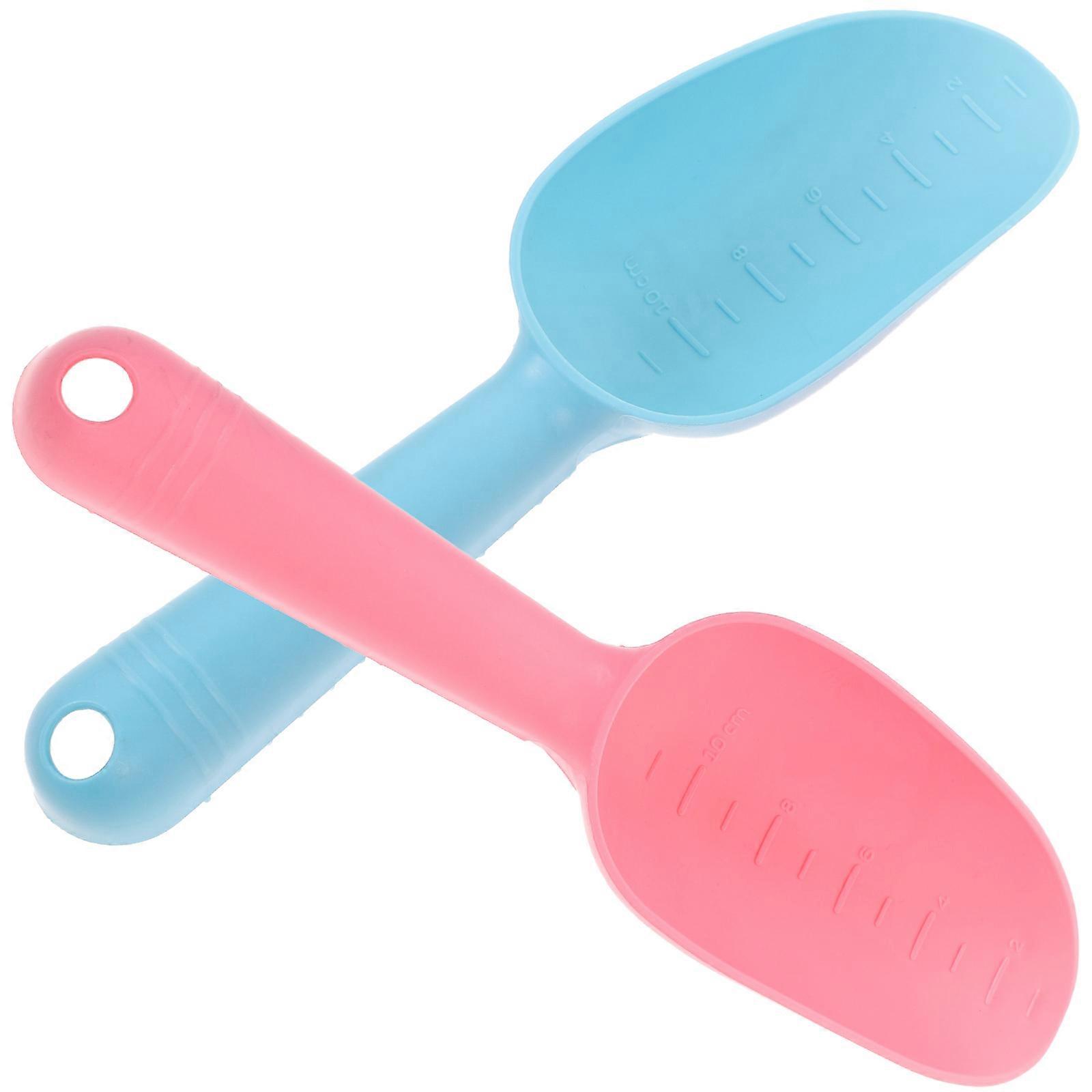 Garden Scoop Plastic Hand Trowel for Soil Turning 2Pcs Blue