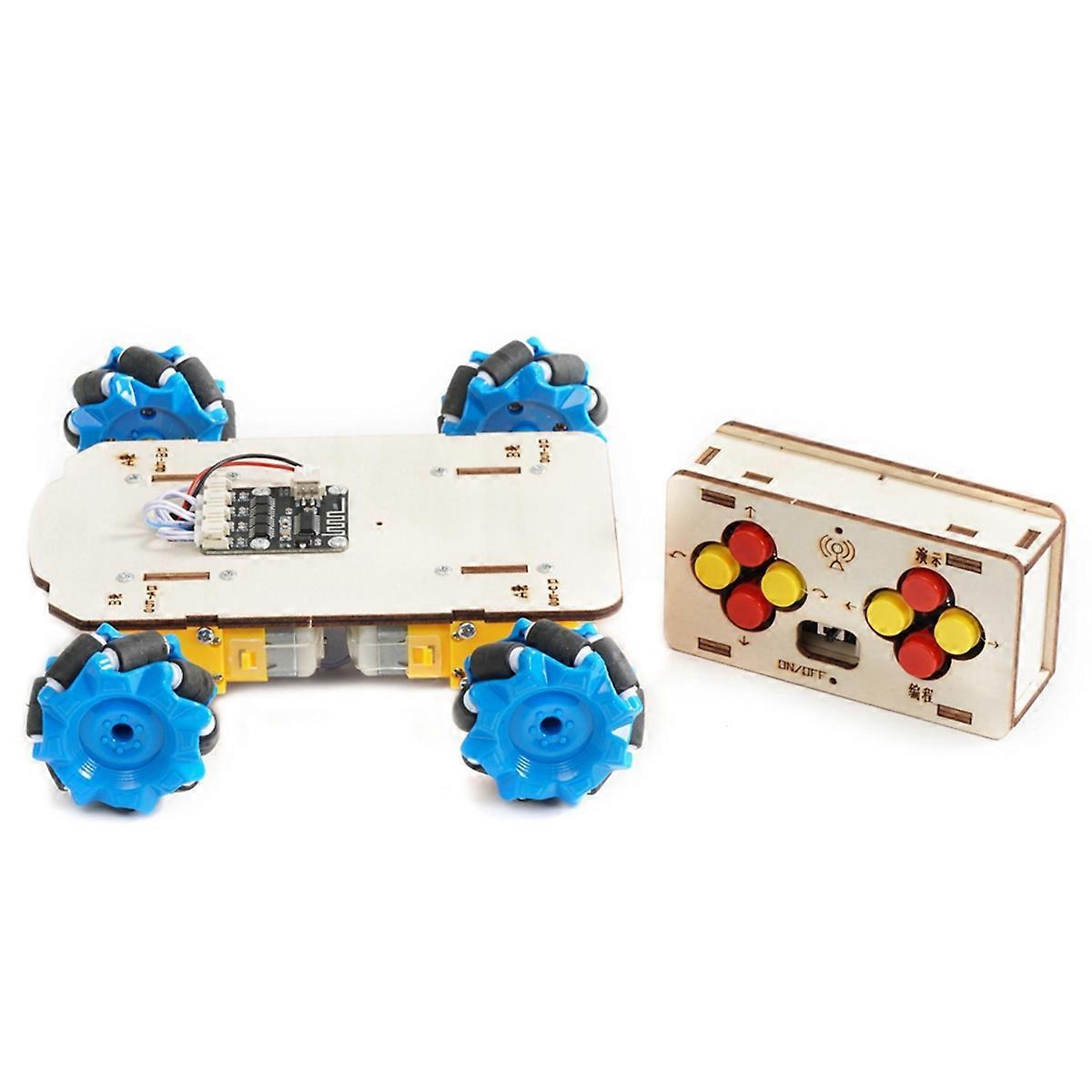 DIY Wooden Remote Control Car Science Experiment Physical Model DIY Remote Control MCNA Mother-Whee