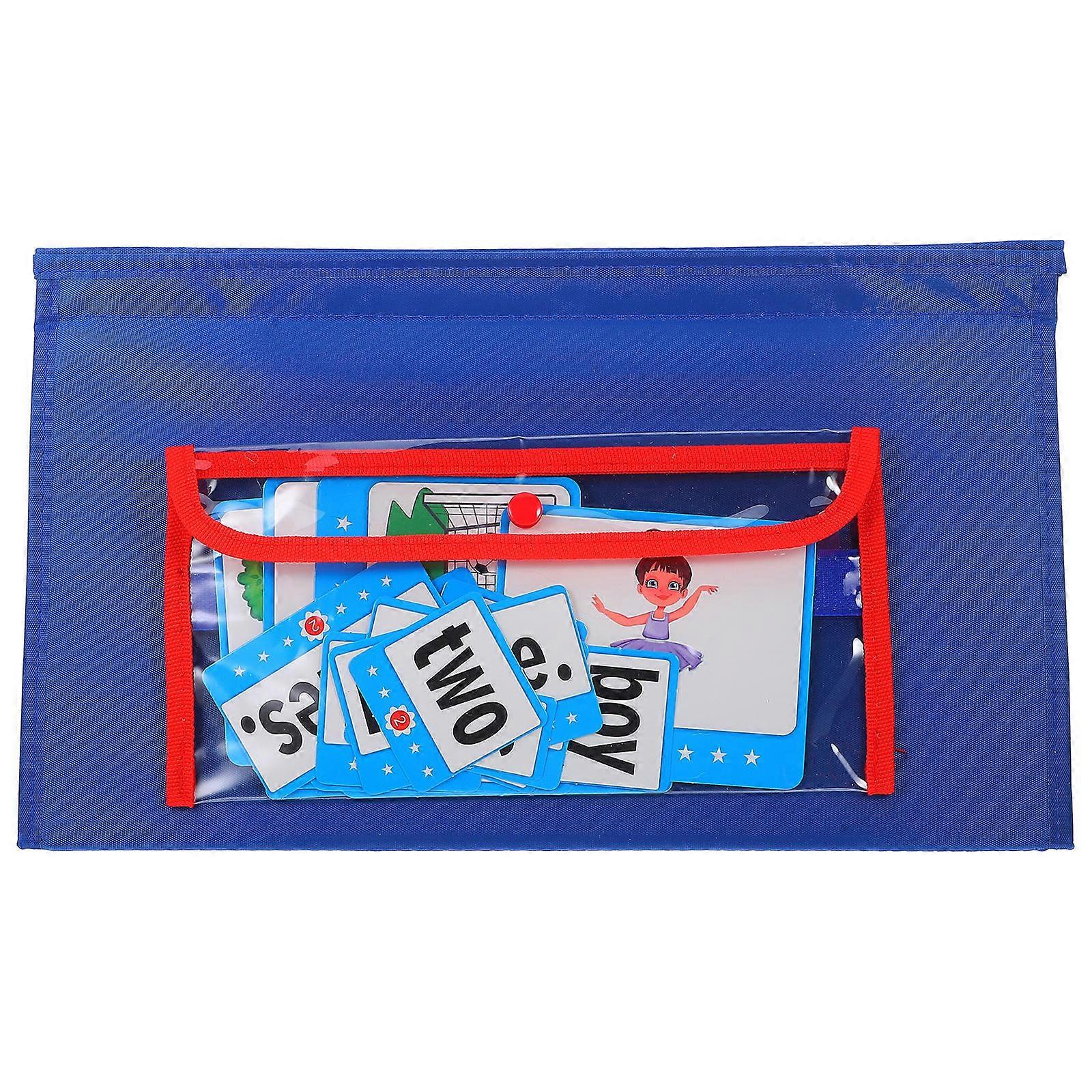 English Word Cards Pocket Chart for Classroom 1Set Practical Teaching Aid
