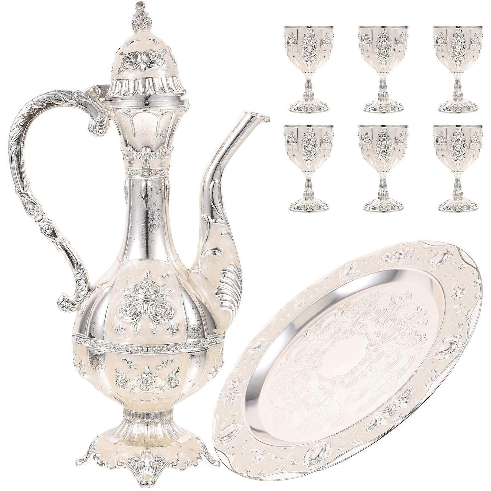 Decorative Wine Pot And Wine Cup Set Ideal For Entertaining Friends And Family 1 Set