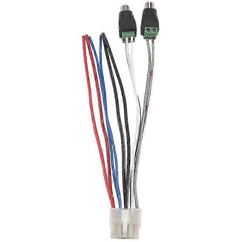 1pc Power Input Speaker Wire Harness 10 Pin Plug Rca For Dual Tbx10a Amplifier 2025