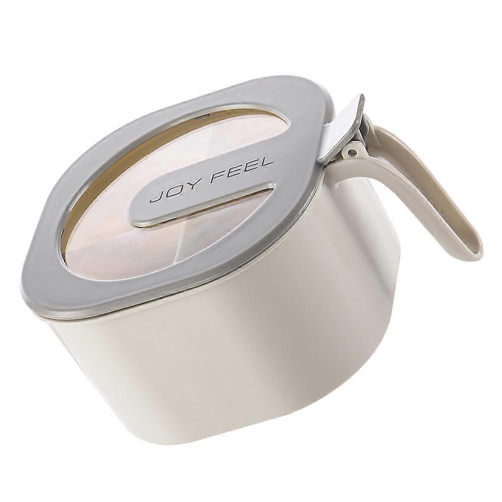 Condiment Storage Container 1Pack Kitchen Salt Holder Grey Square Elegant Appearance For Daily Use