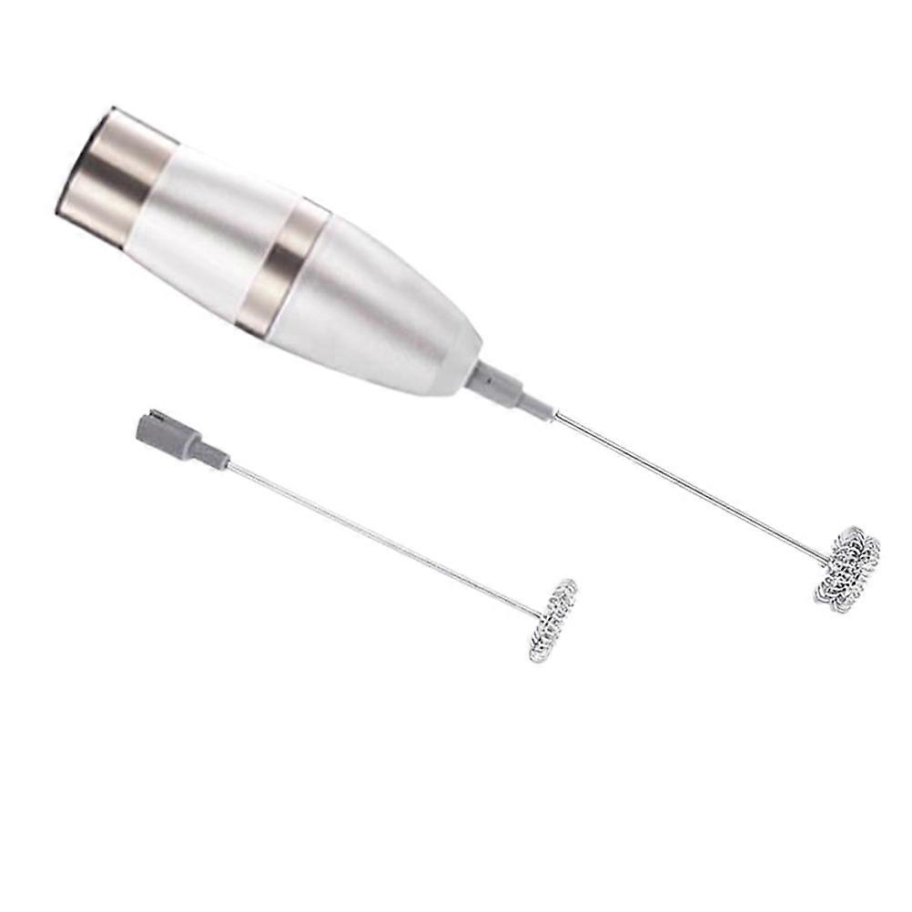 Milk Frother Handheld Electric Mixer for Kitchen Use 3Pcs Silver
