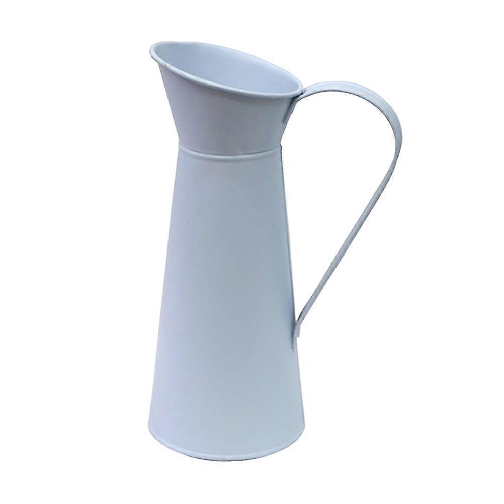 Floral Pitcher 1Pc Simple Iron Pitcher Watering Can Creative Fashion Dried Flower Vase Mini Coffeepot Random Color For Home Desktop Arrangement