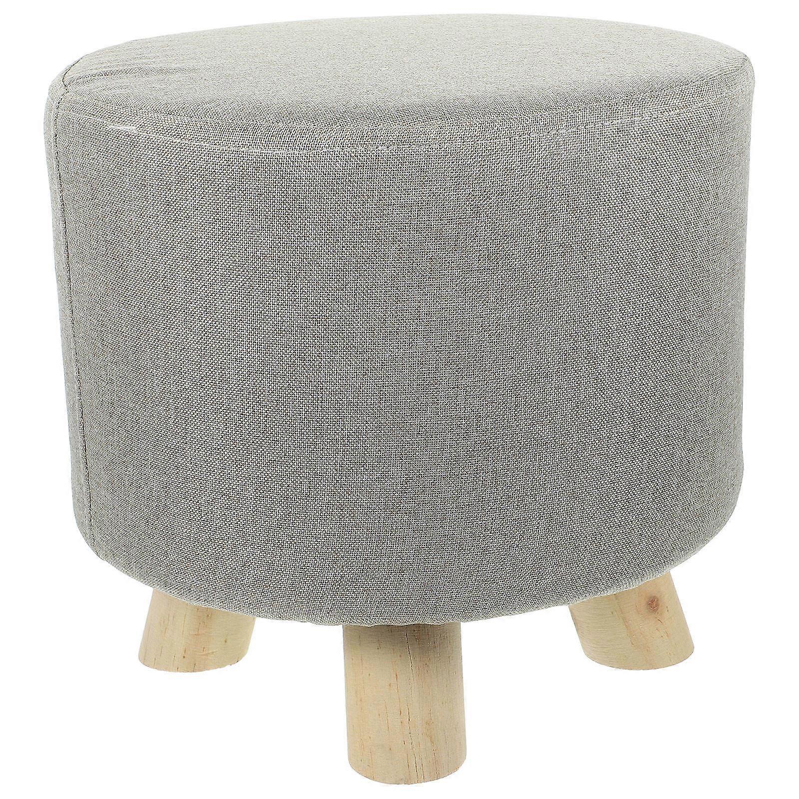 Cloth Small Footstool Wooden Stool for Kids Use Comfortable Sofa Tea Stool