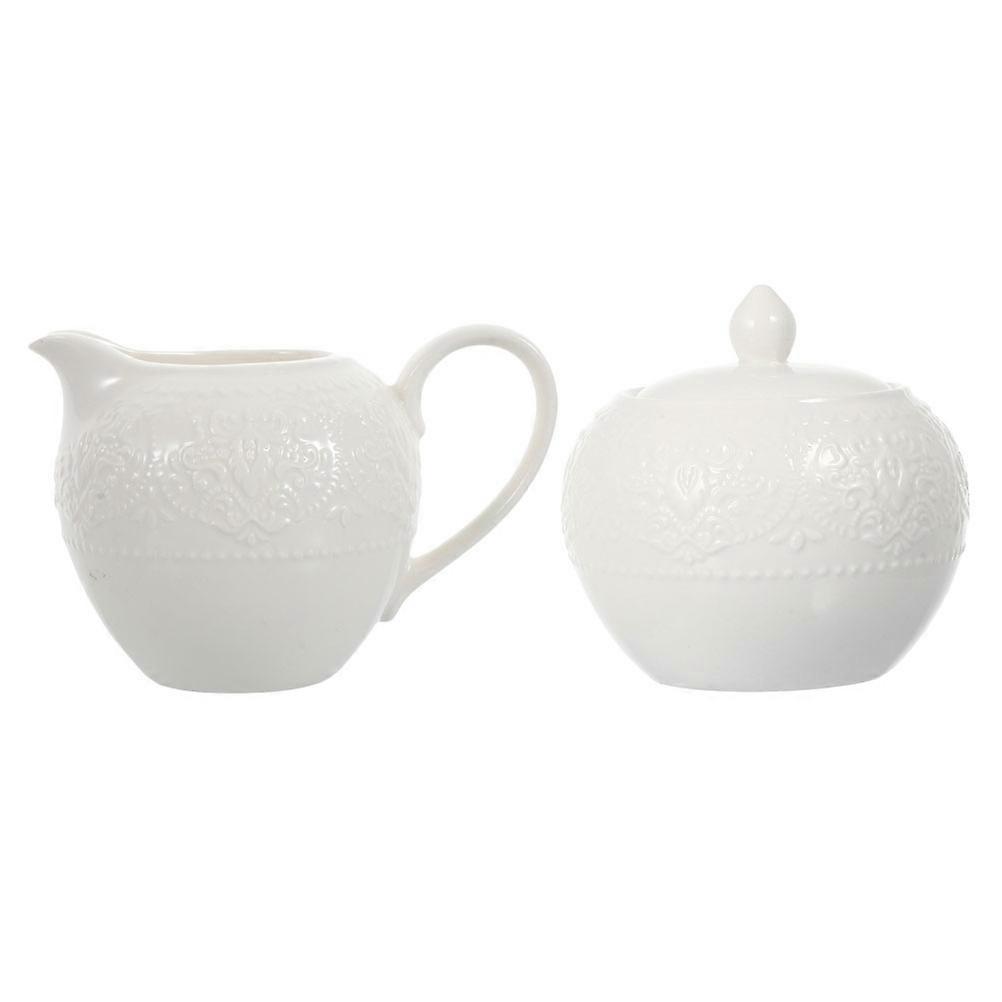 Sugar Pot Ceramic Coffee Tool for Home Use 4Pcs Set
