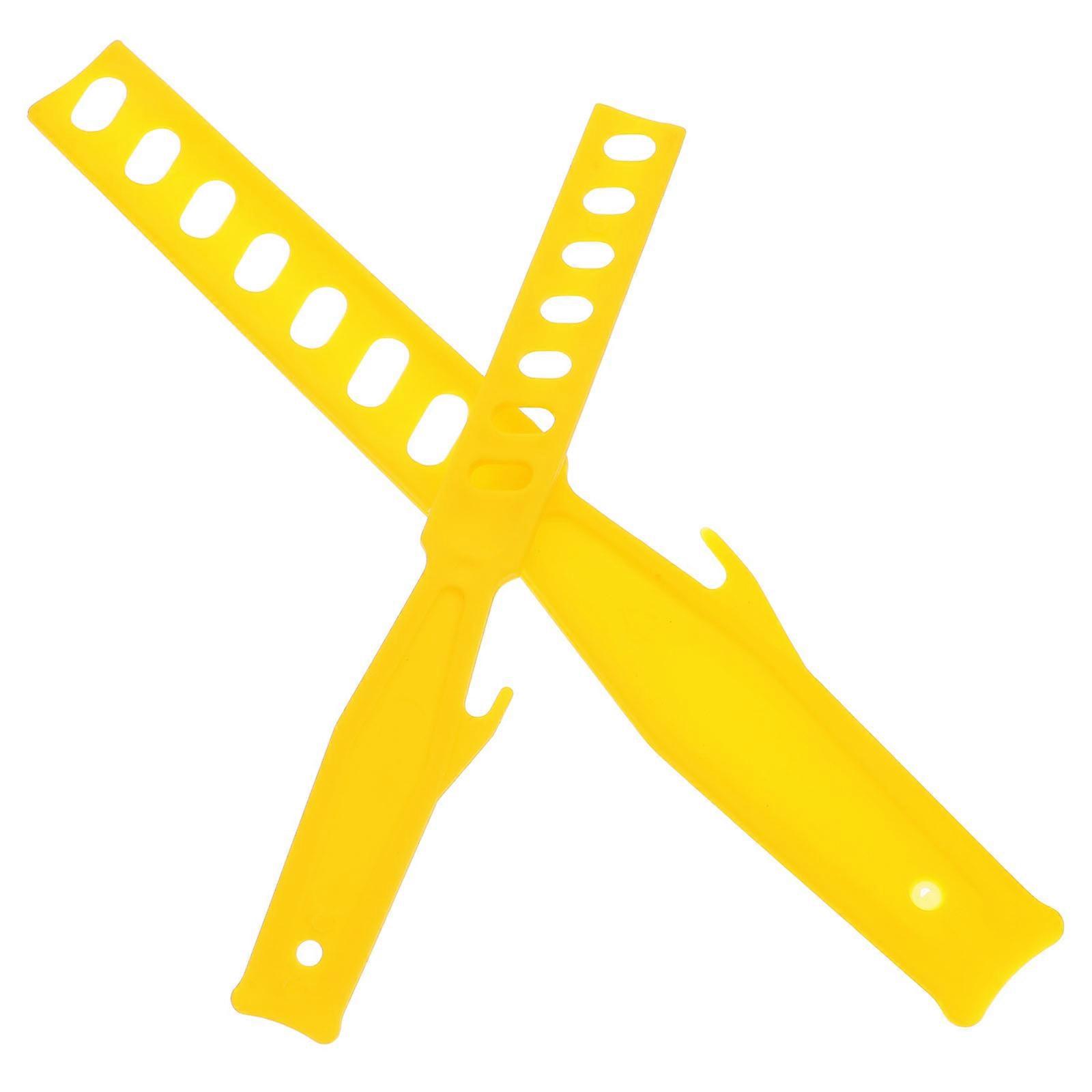 Manual Paint Stir Stick Reusable Tool 8Pcs Yellow Plastic Mixing Rods