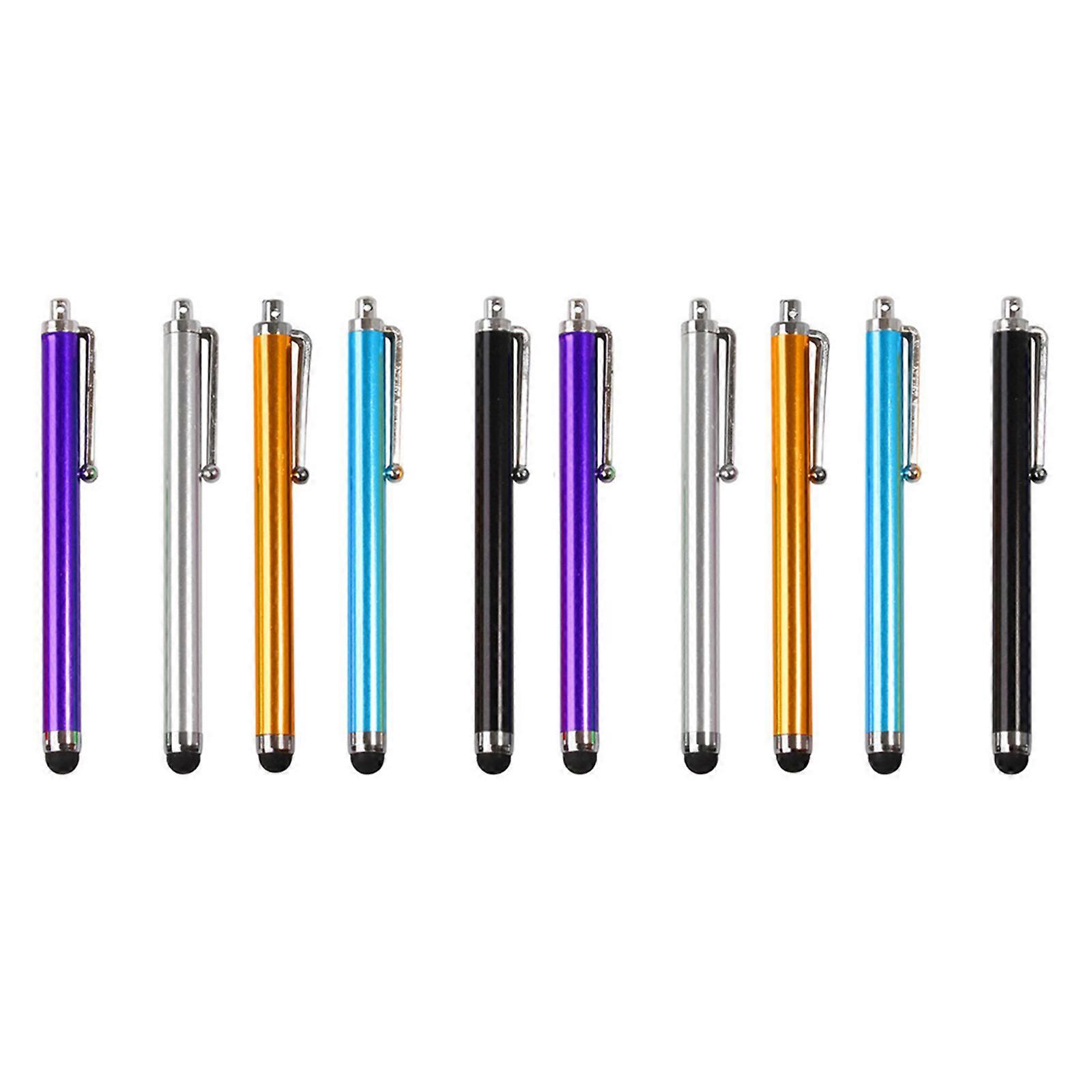 40Pcs Stylus Pens With Replaceable Fiber Tips For Drawing Note-Taking And Email Checking Assorted Color