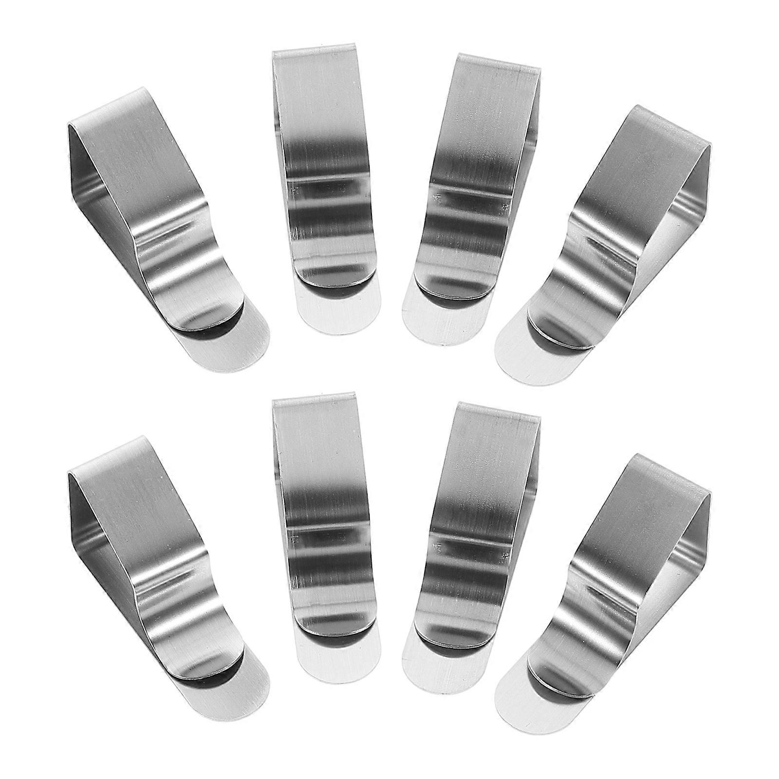 Stainless Steel Trapezoidal Tablecloth Clips 24Pcs Secure Tablecloths For Indoor Gatherings With Heavy Duty Holders