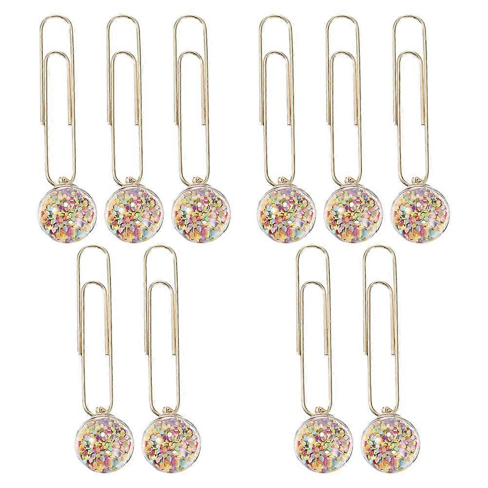 Office Lovely Golden Paper Clips for School Documents 20Pcs Creative Clips