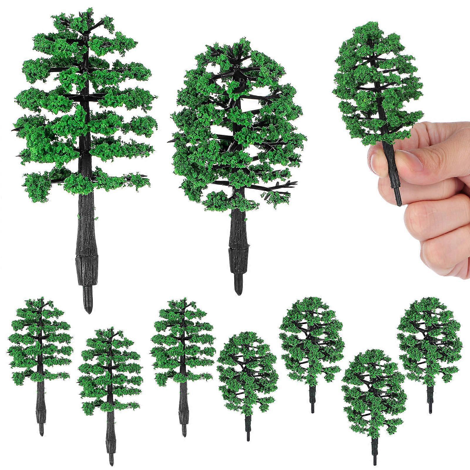 Toy Trees for Decoration with 50Pcs Miniature Model Trees Set