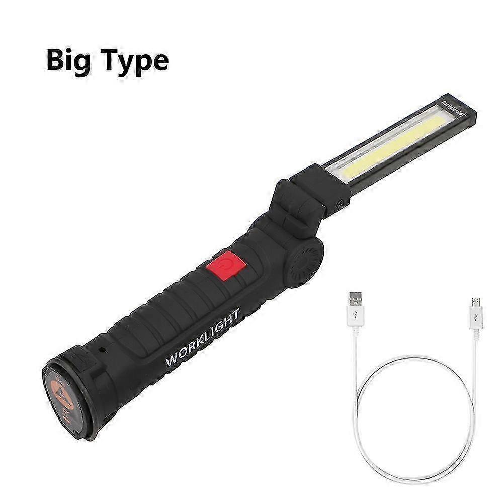 2025 USB Multi-function COB Magnet Auto Repair Work Light LED Red Light Warning Light Flashlight Maintenance Work Light