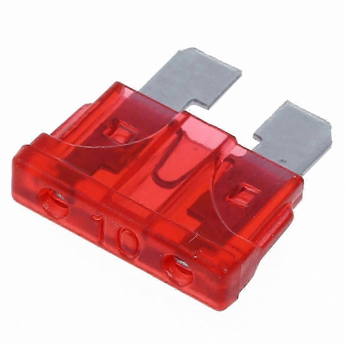 10A Red ATC Blade Fuses for Automotive and Motorcycle Use (Pack of 50)