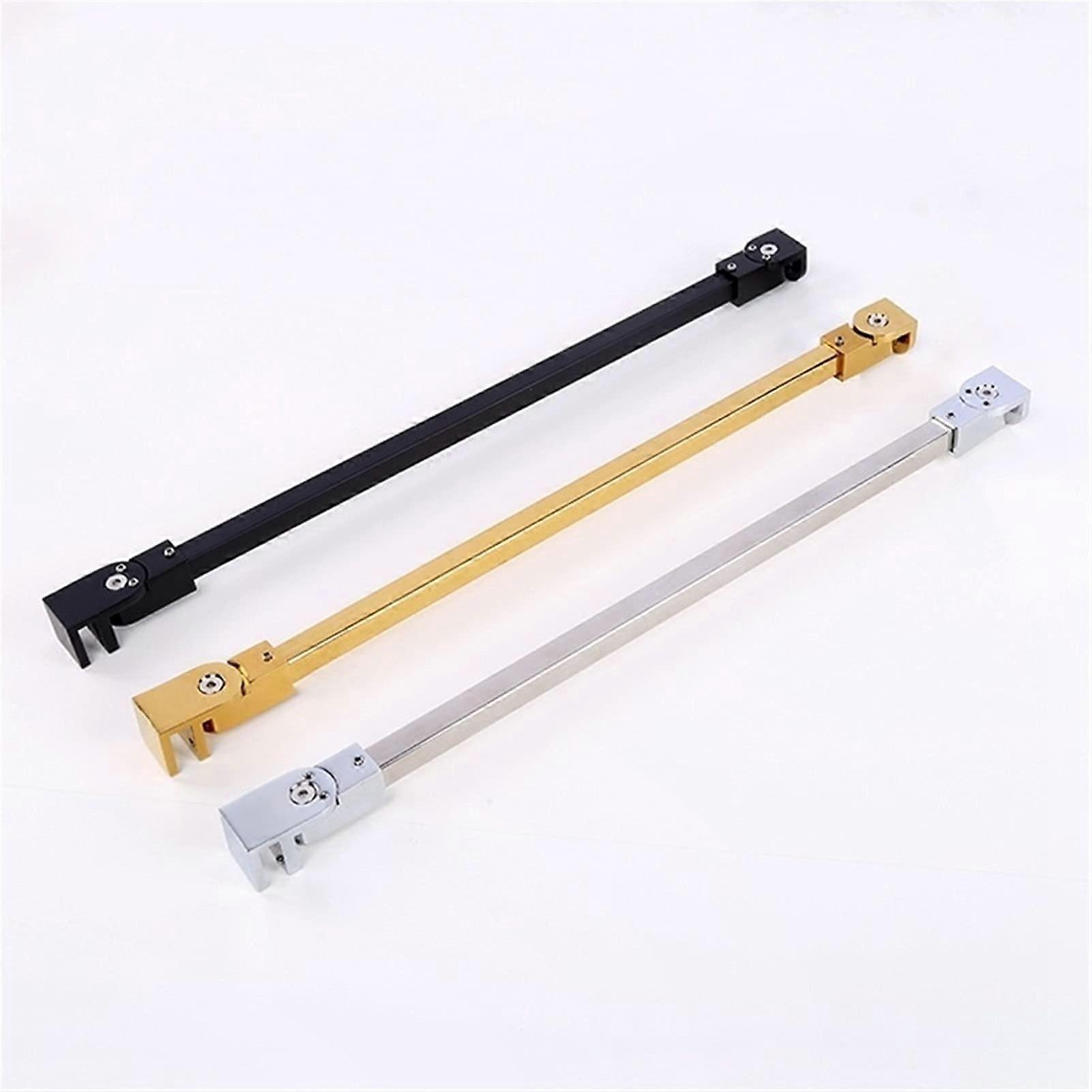 Stainless Steel Shower Room Glass Supporting Bar For Frameless Glass Door Wall To Glass Clamp 700mm Length Silver