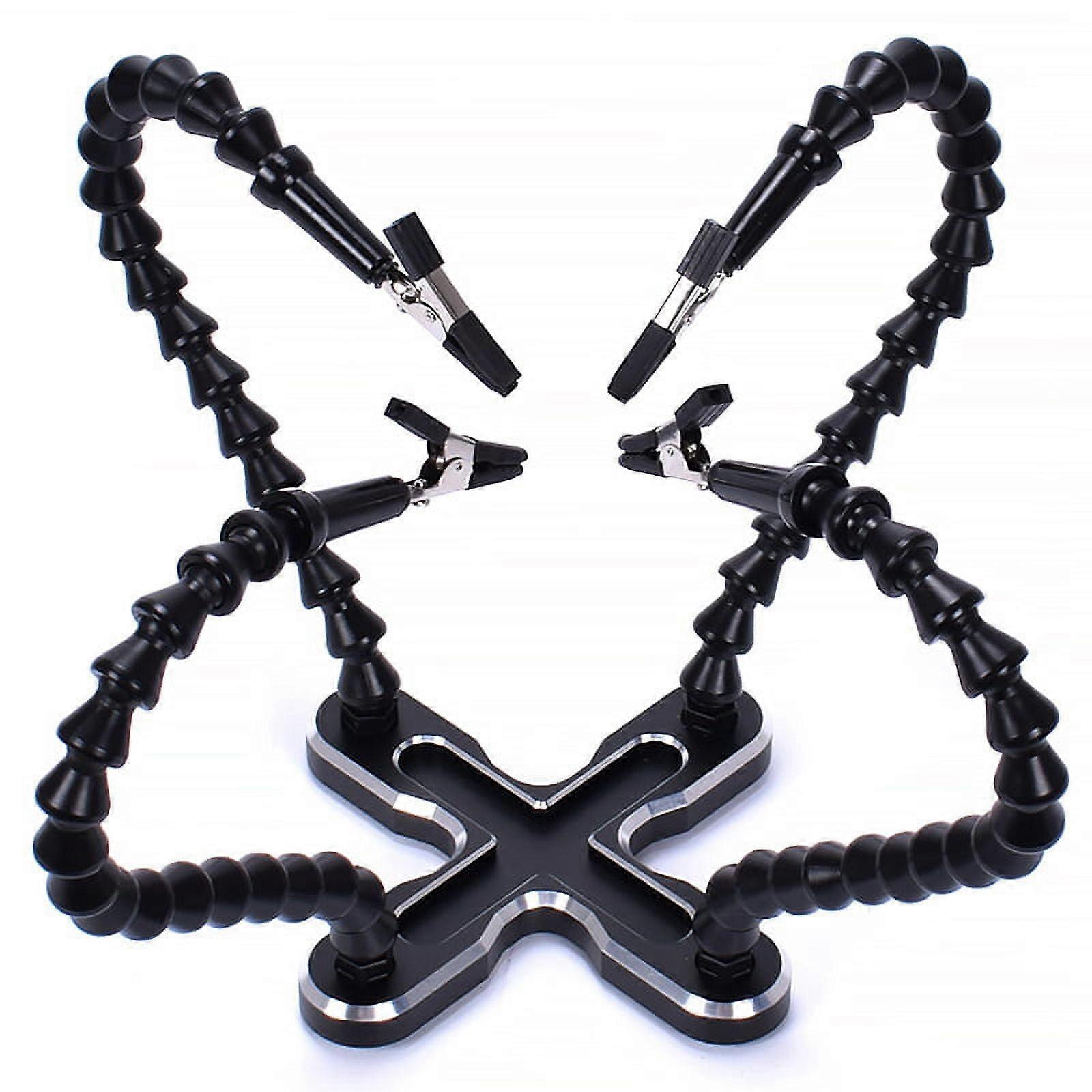 Soldering Station With 4Pc Flexible Arms Soldering Iron Holder Third Tool Pcb Welding Repair Welding Tool