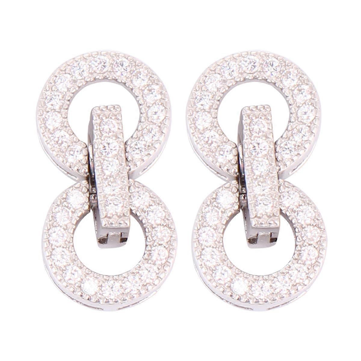 Silver Jewelry Making Clasp for DIY Use 2Pcs Chain Clasps Bracelet Buckle