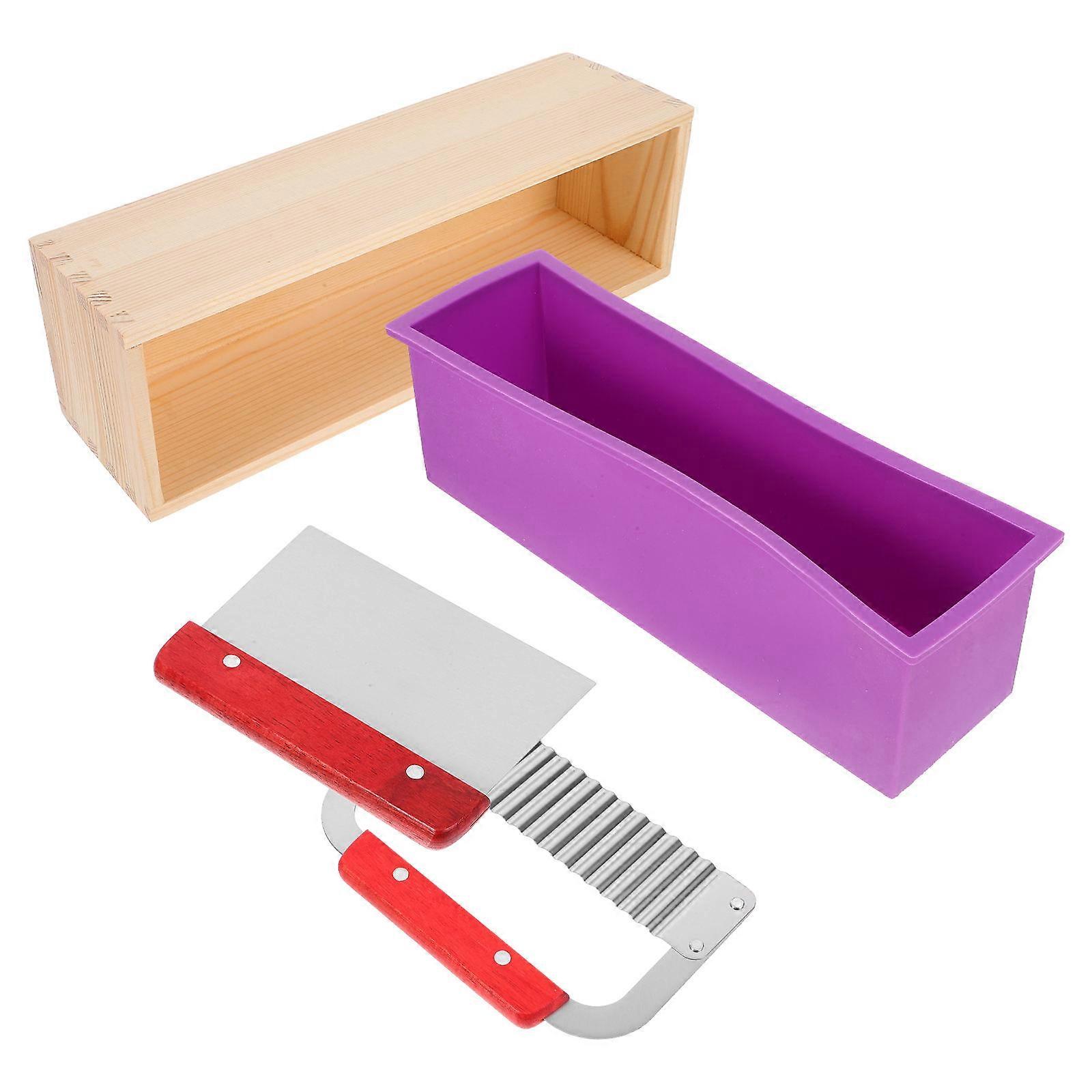 Creative Silicone Soap Molds Kit for DIY Soap Making 3Sets Flexible Loaf Mold