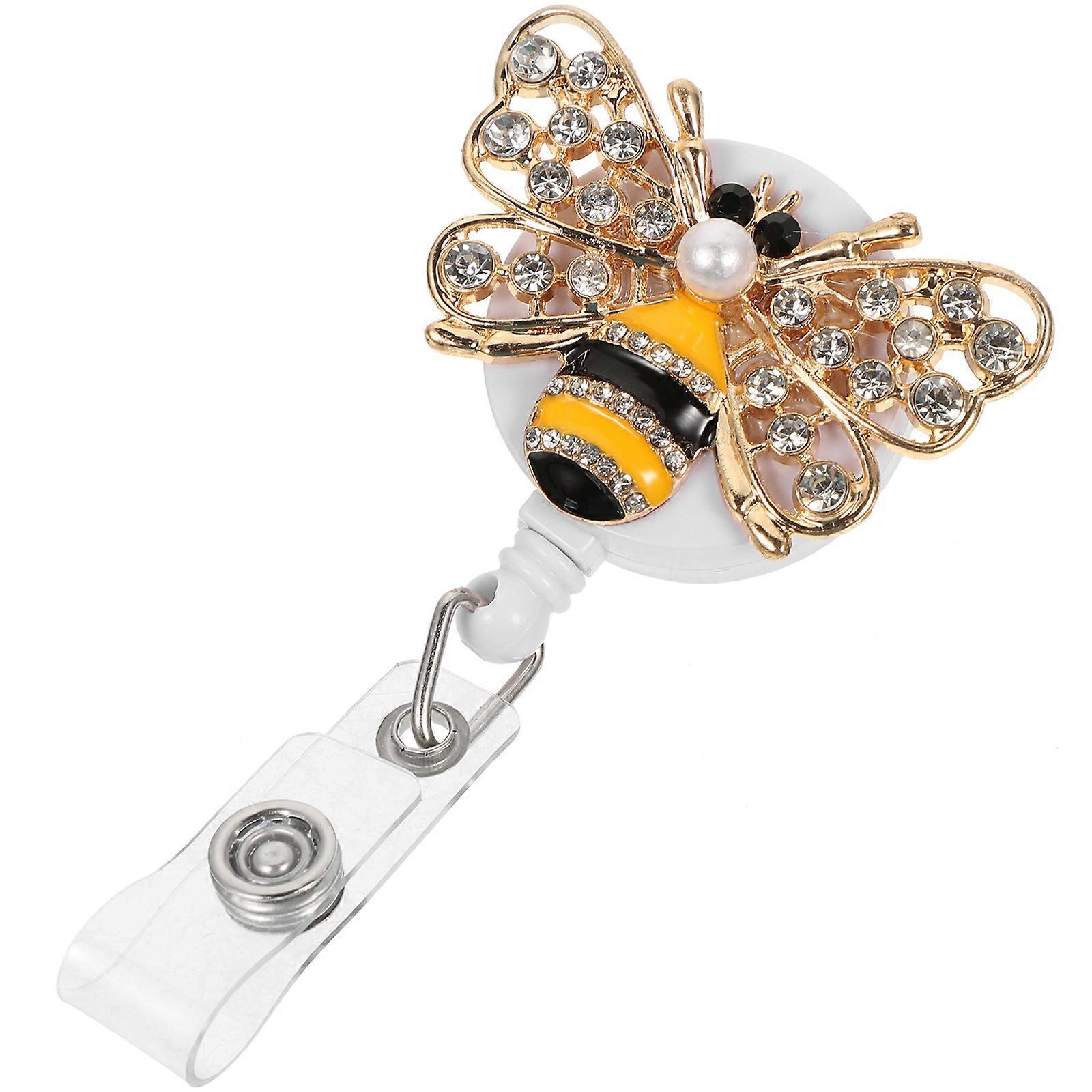 Badge Holder Clip Multi Color for Nurses Reusable 4Pcs Rotatable