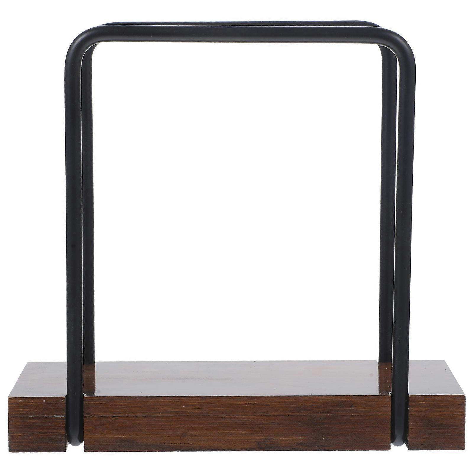 Iron Napkin Holders For Party House Dark Brown Simple Retro Style 3Pcs Convenient Use