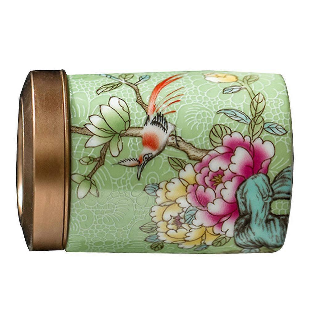 Ceramic Tea Canister Tea Storage Jar for Storage 3Pcs Household Use