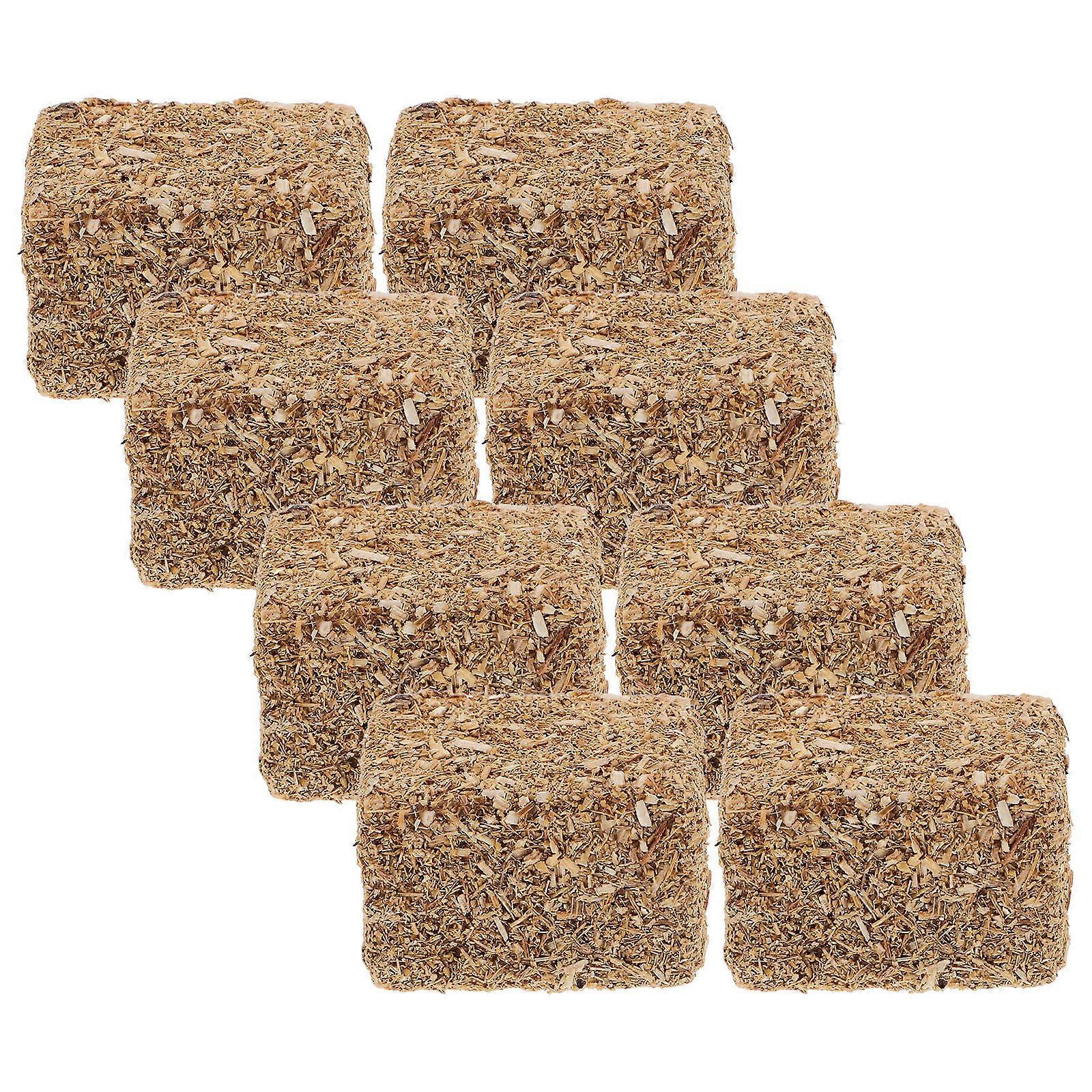 Decorative Haystack 32 Pcs Small Hayrick Ornament Home Decoration Autumn Style Brown Color Rectangular Design Suitable For Garden And Wedding