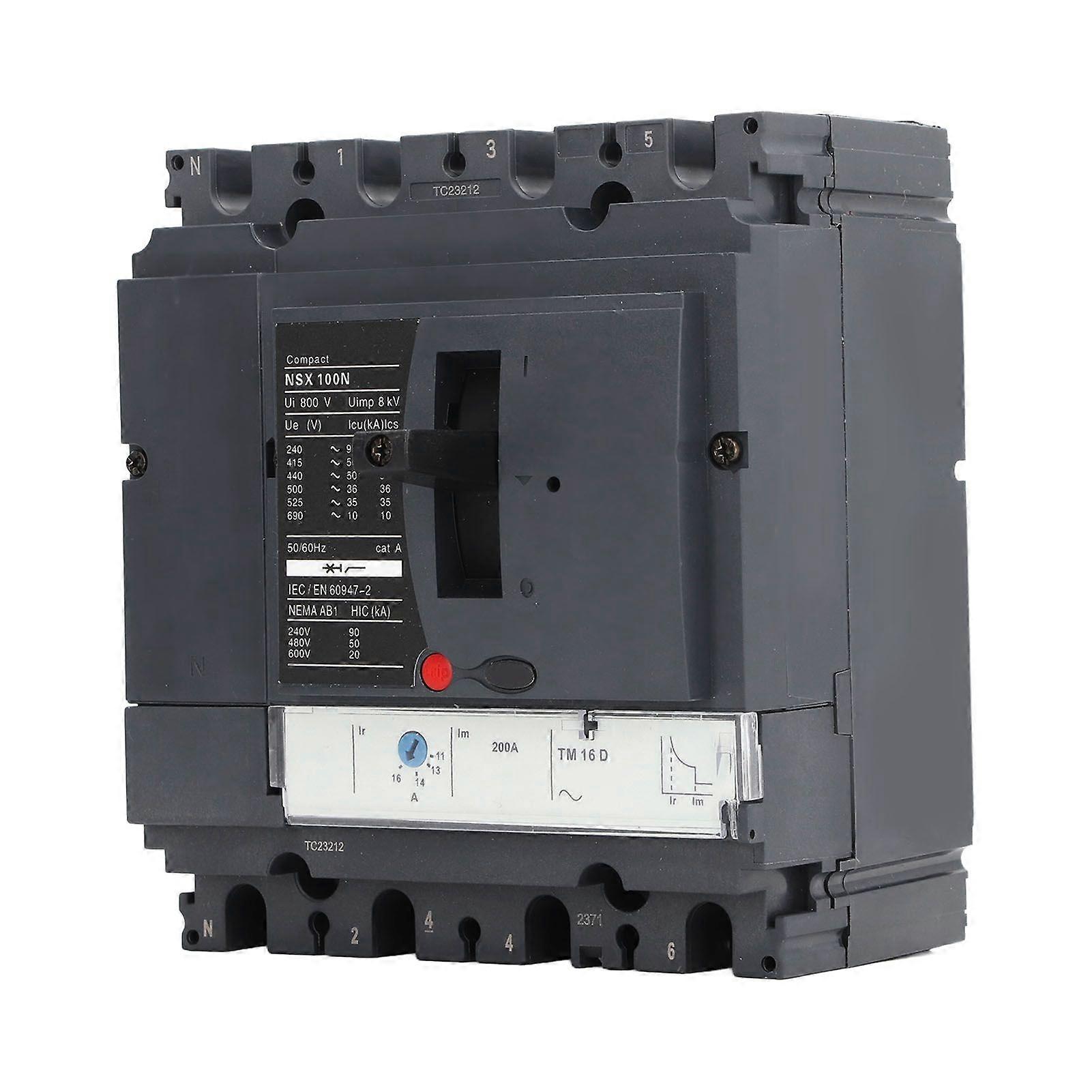 4P Motor Circuit Breaker Molded Case Compact Circuit Leakage Protector 50kA Breaking Capacity 100A 220V 380V