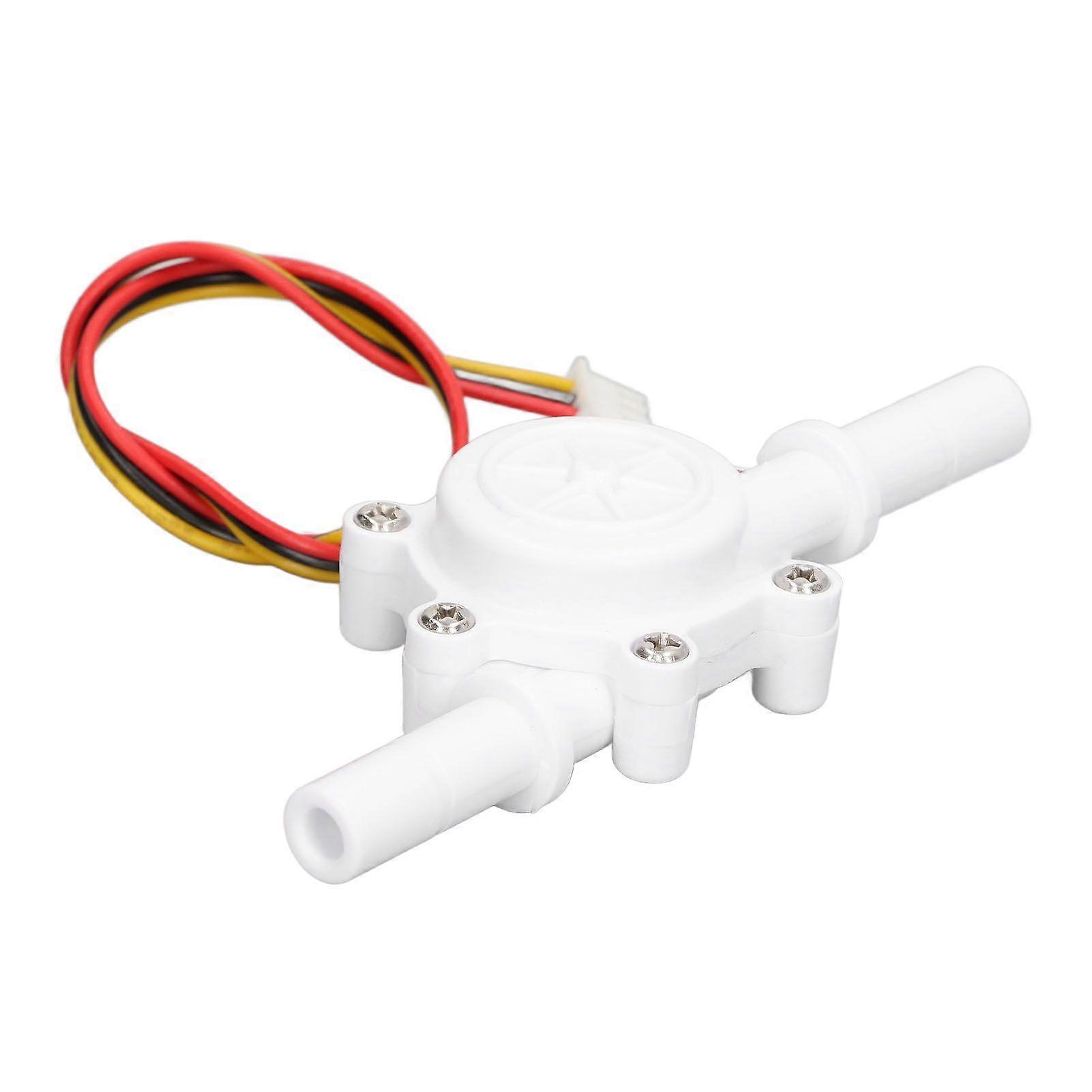 Hall Flow Sensor Water Switch Flowmeter Fluid Meter DC3.524V 0.310L/min 25cm 180 Degree G3/8