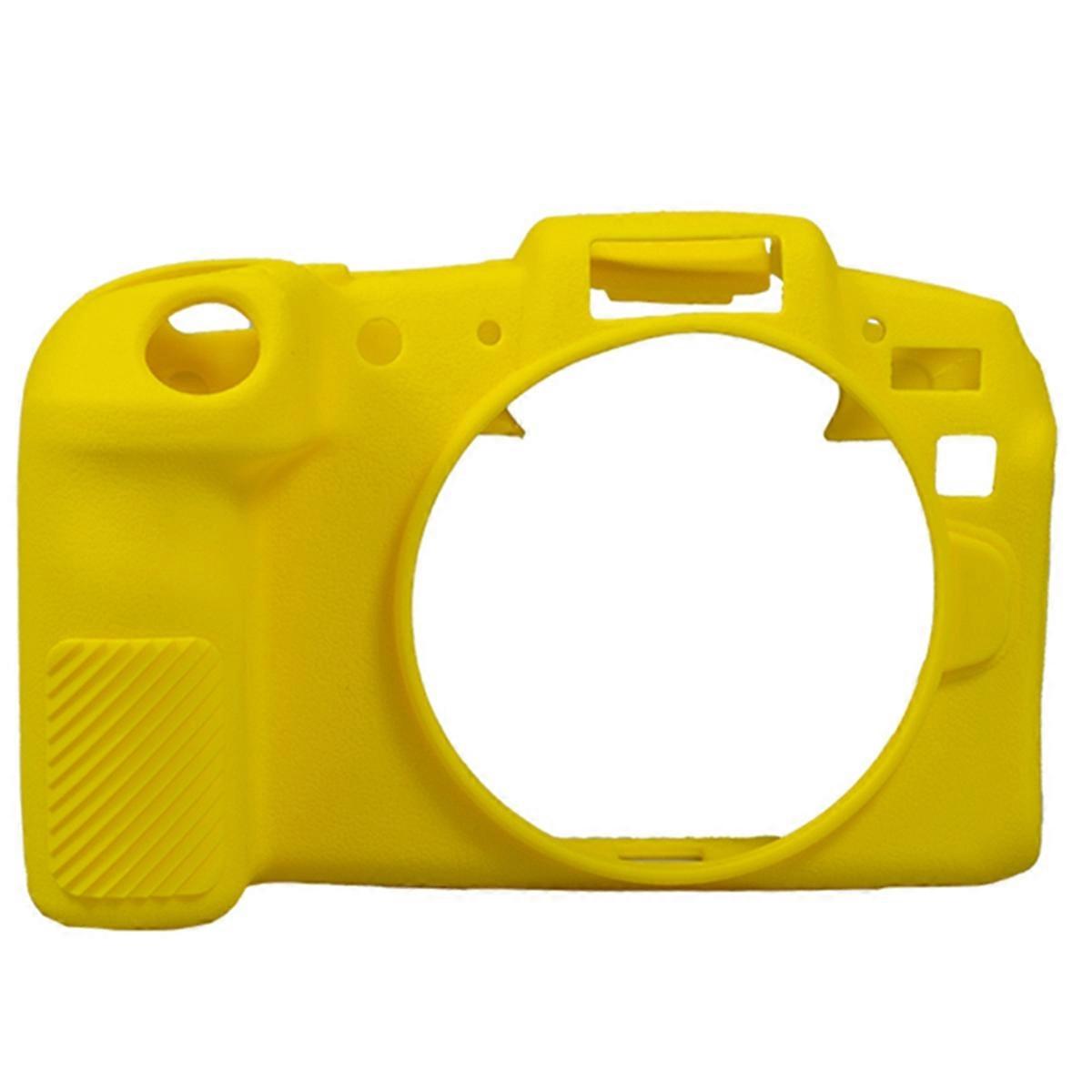 R8 Top Texture Rubber Silicone Case for R8 Camera Yellow