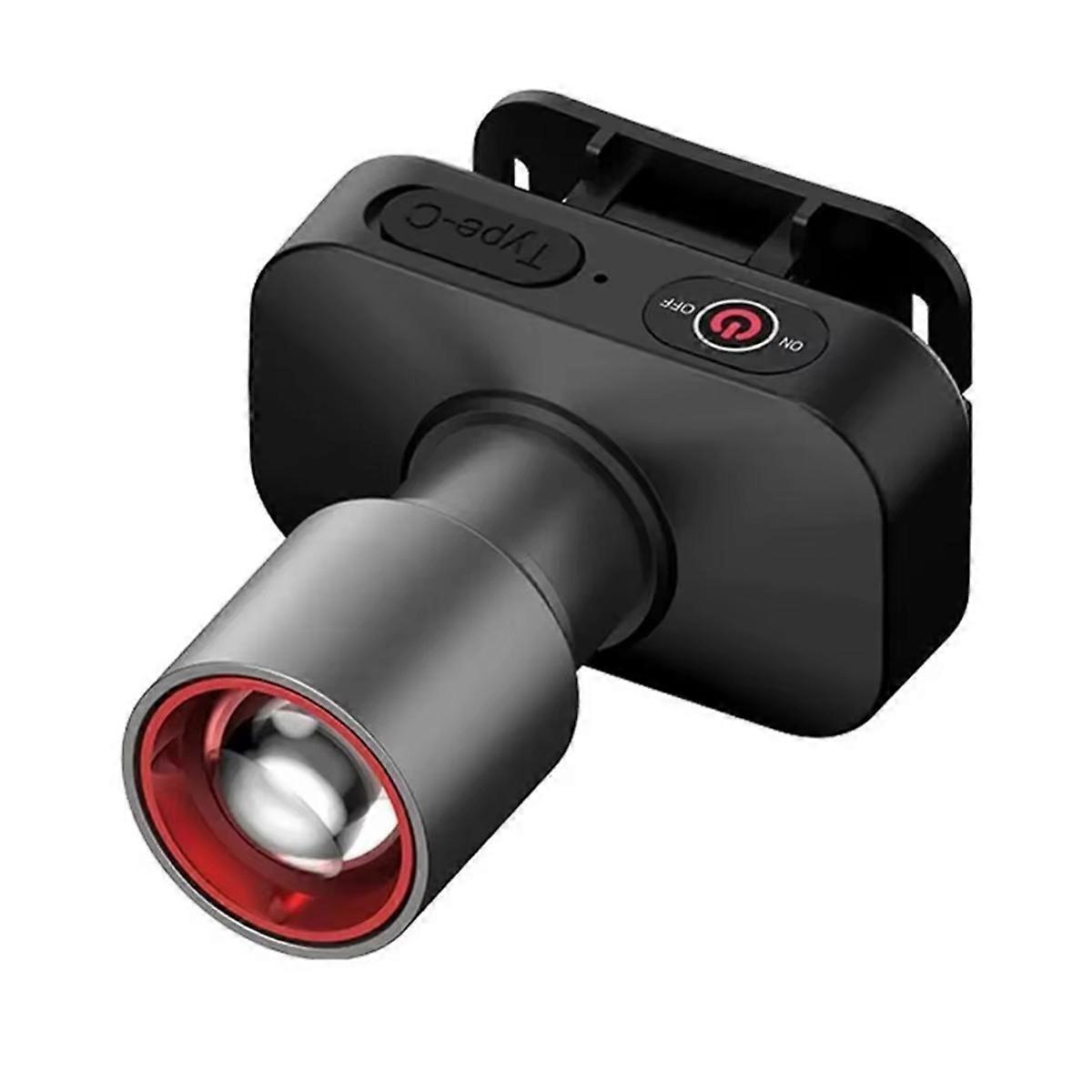 Strong Led Headlight Super Bright Zoom Flashlight Plastic