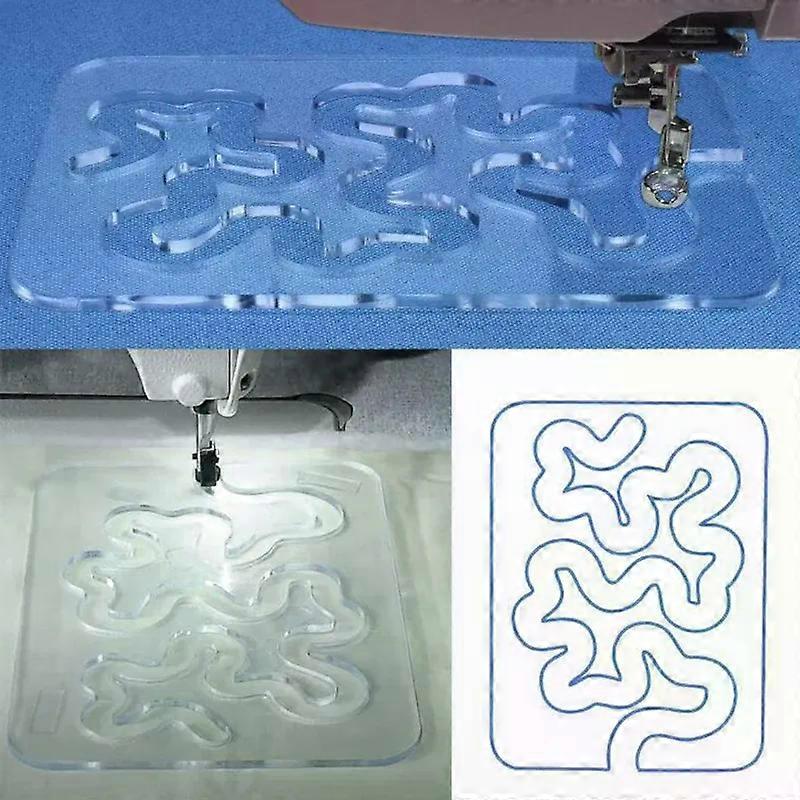 1 Pc New Practical Essential Templates For Free Motion Quilting Sewing Machine Quilting Ruler Sewing Tools Patchwork Ruler