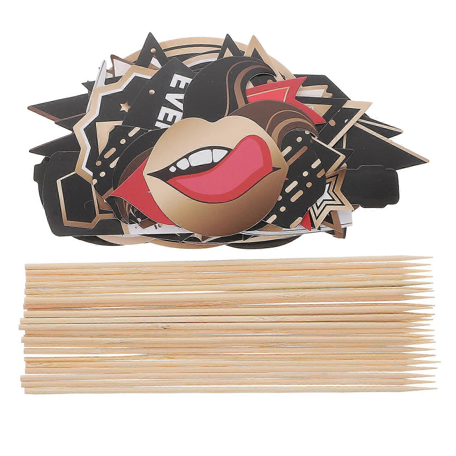 Graduation Photo Booth Props for Party Decoration 100Pcs Assorted Colors