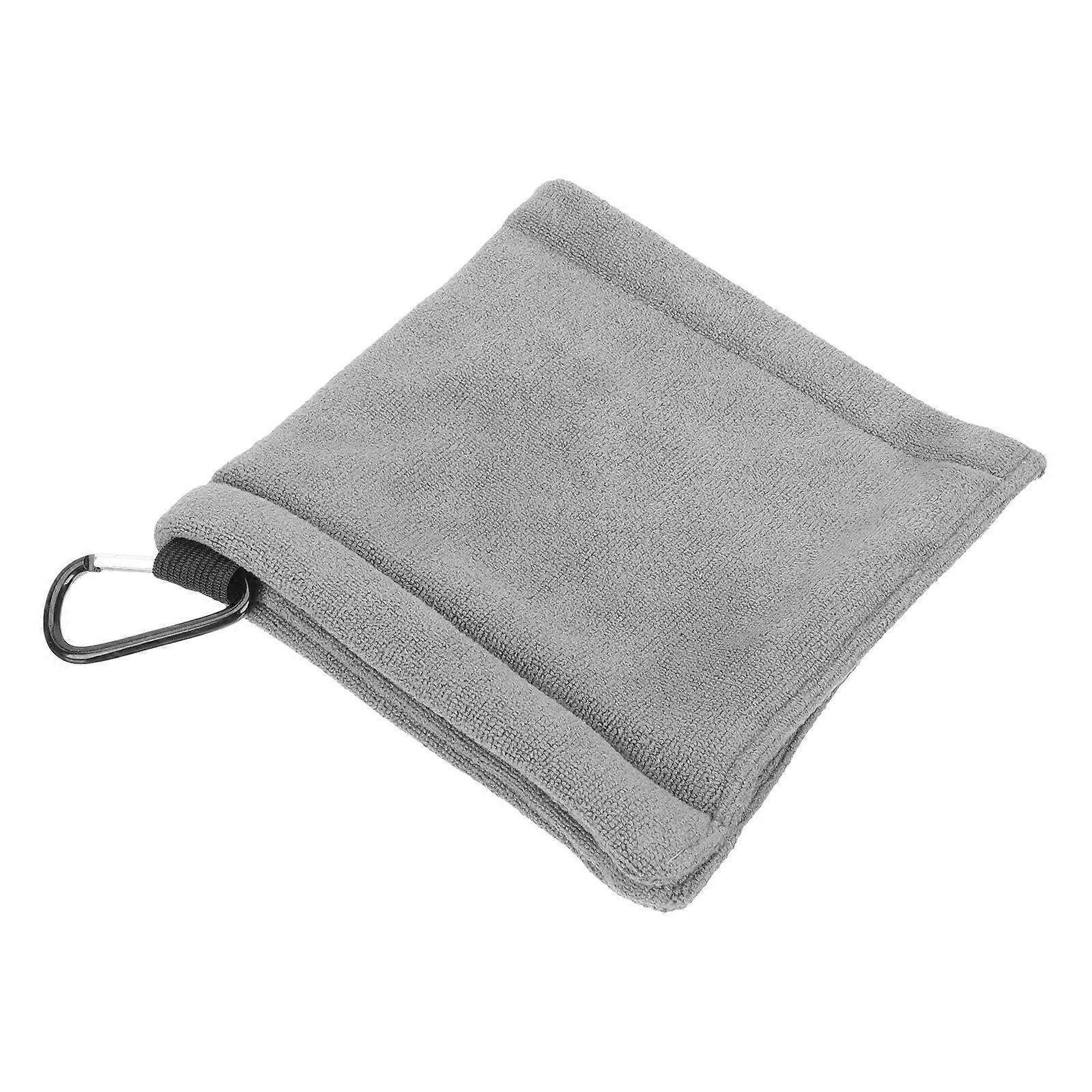 Golfs Ball Microfiber Golfs Towel for Cleaning 2Pcs Grey