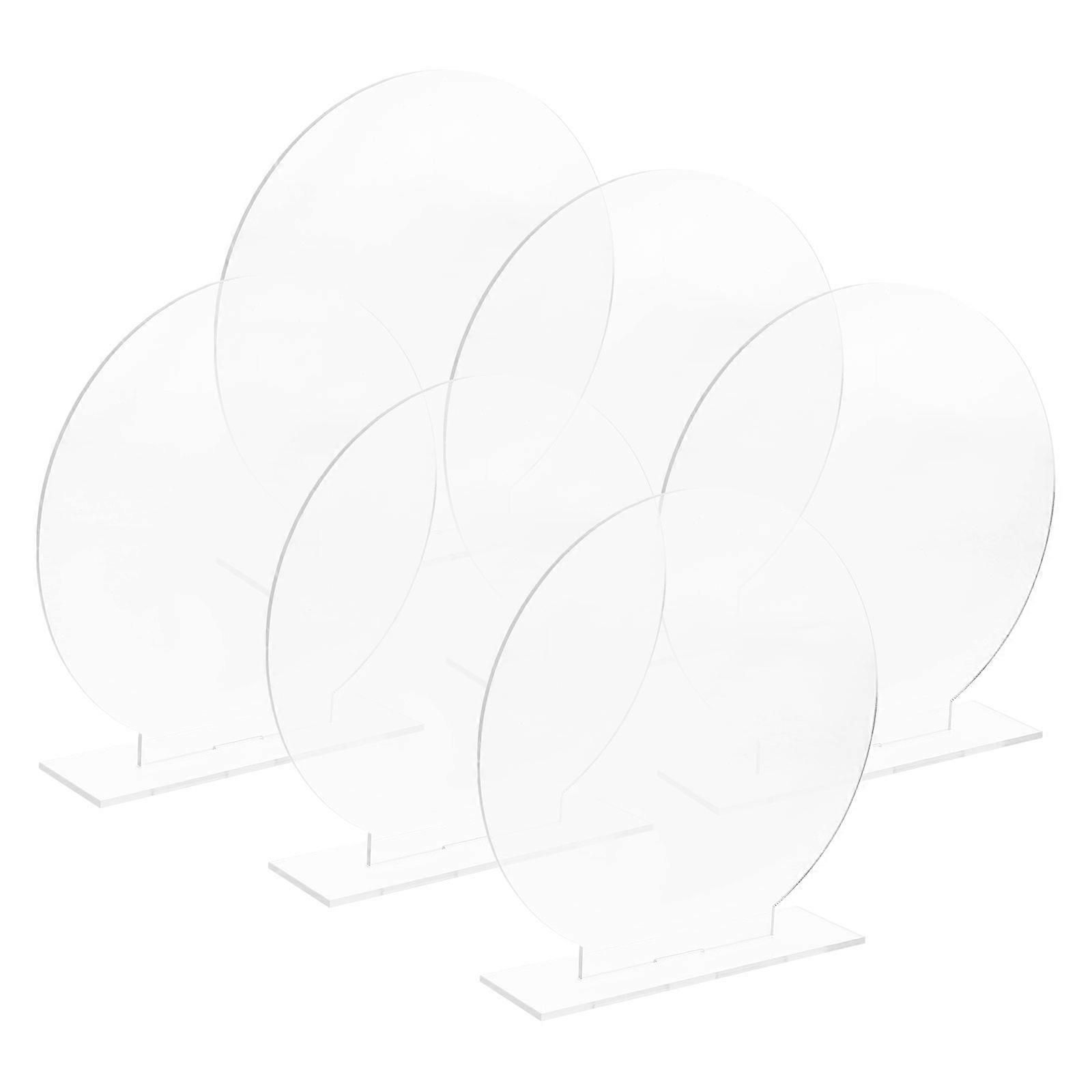 Transparent Acrylic Table Number Sign for Wedding 24Sets with Stand
