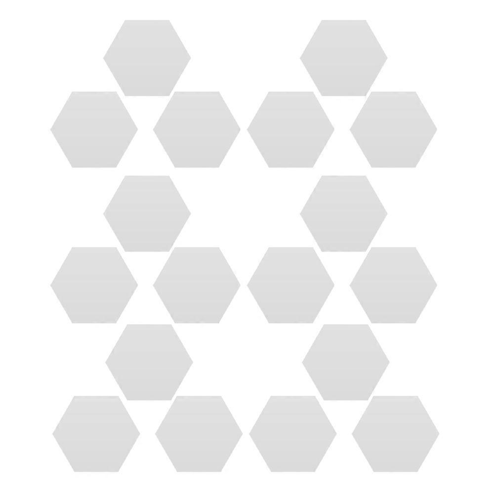 Silver Acrylic Mirror Sticker for Bathroom Featuring 96Pcs Self Adhesive