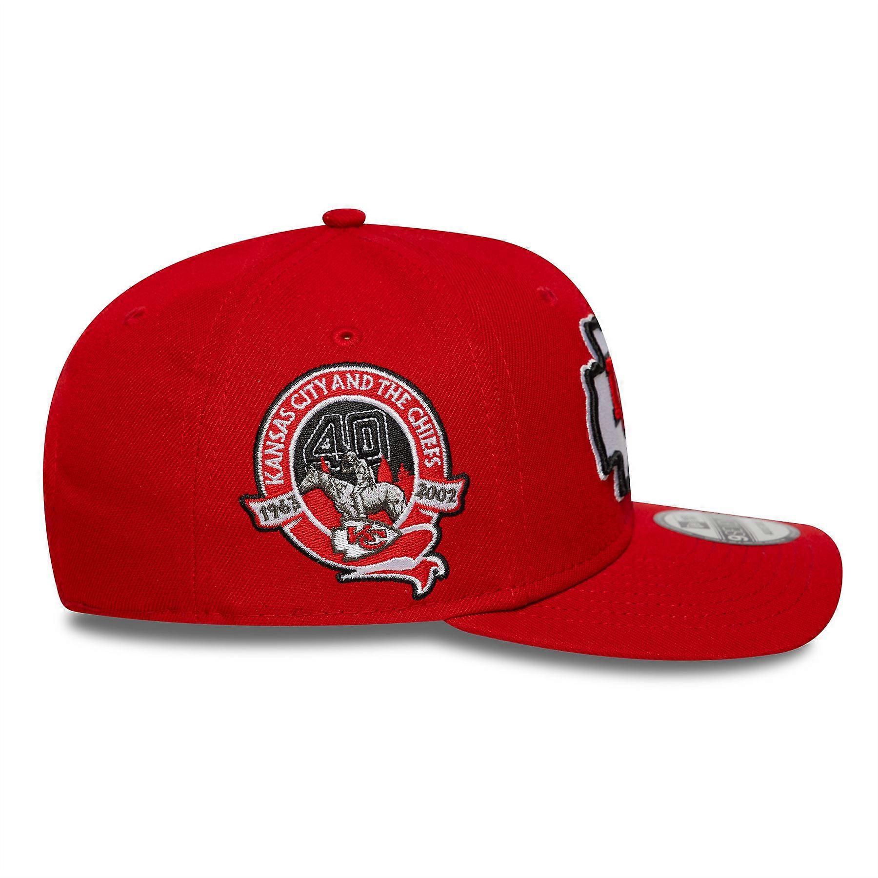 Kansas City Chiefs Patch Red 9SEVENTY Stretch-Snap Adjustable Cap
