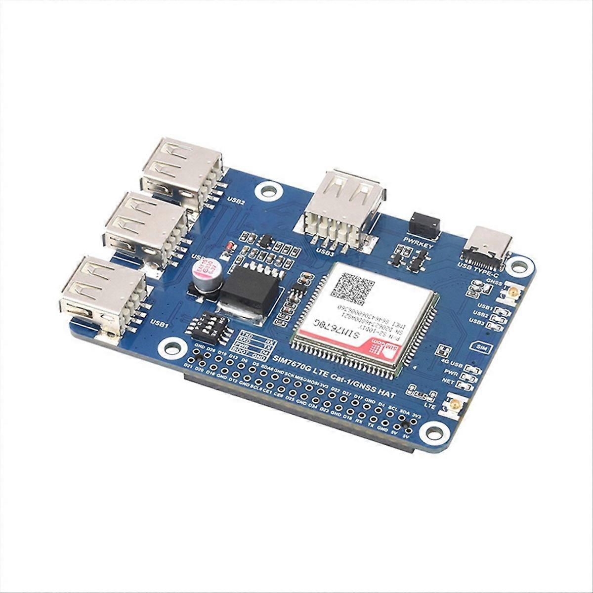 SIM7670G Module for LTE Cat-1/GNSS/USB Expansion Board