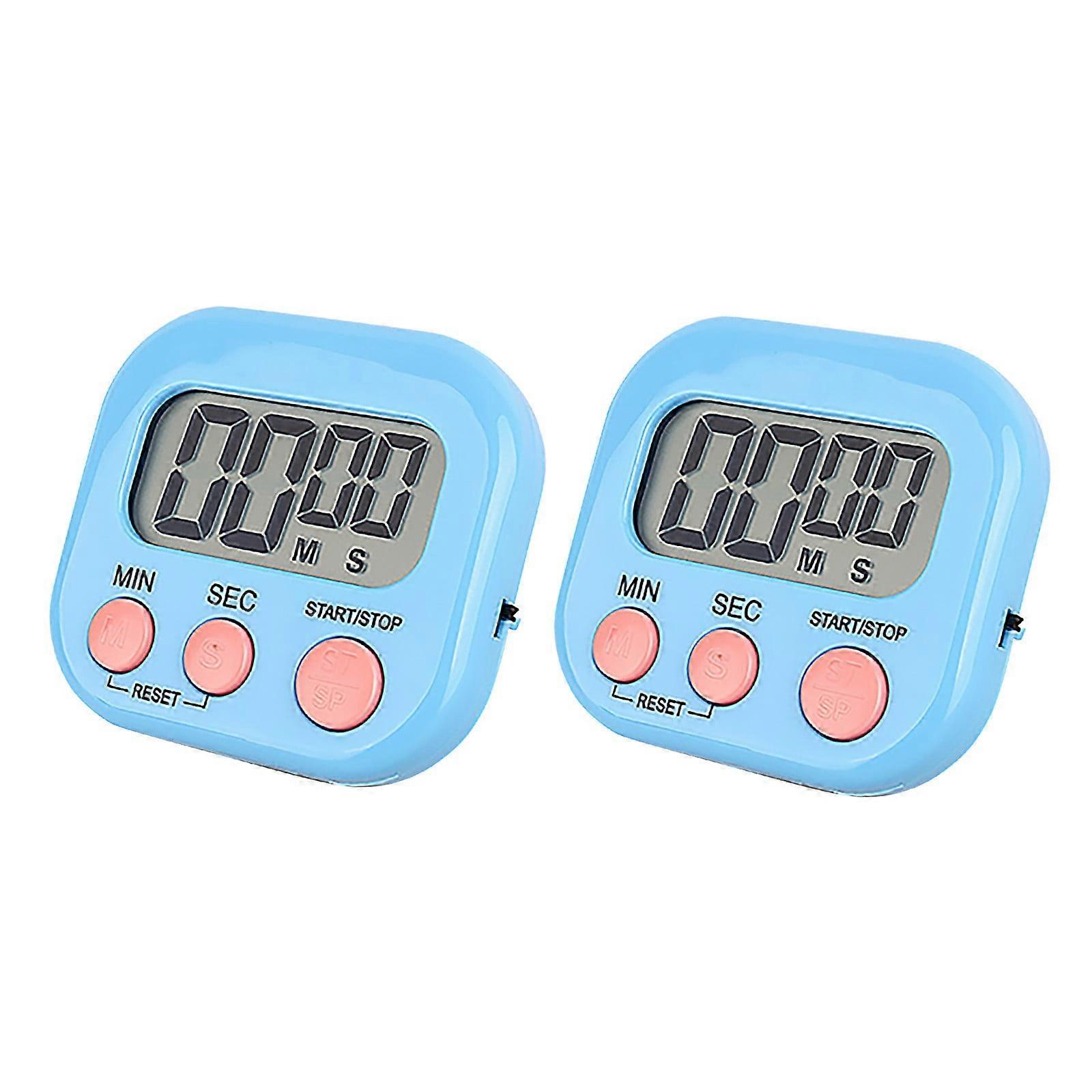 WRXMIJNHGSA Clearance,Big Digits Loud Alarm Backing Stand Lcd Display Large Digits High Alarm Countdown 2PC