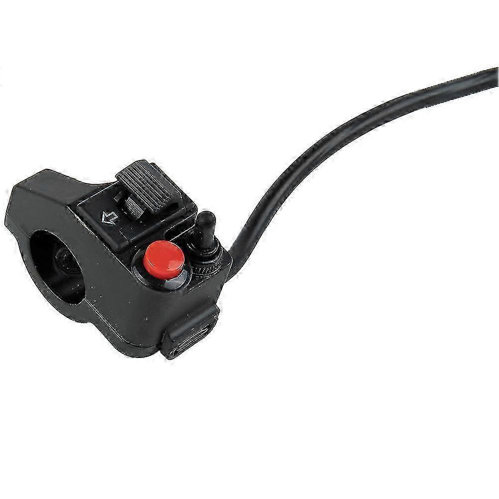25-26 Motorcycle Switches Switch Button Turn Signal Handlebar Switch Headlight Button 6*5*35cm Abs Aluminum Dc12v Metal Convenient