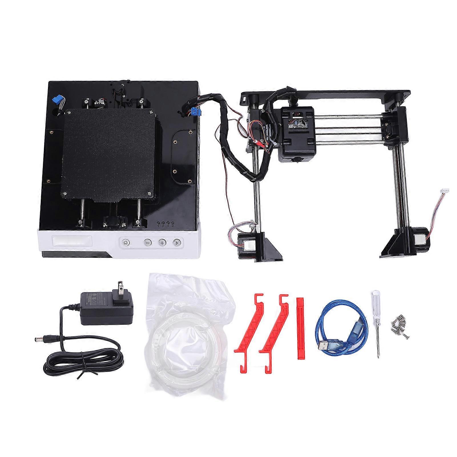 3D Printer for Beginners High Speed PLA Filament Machine 100x100mm US Plug Black White