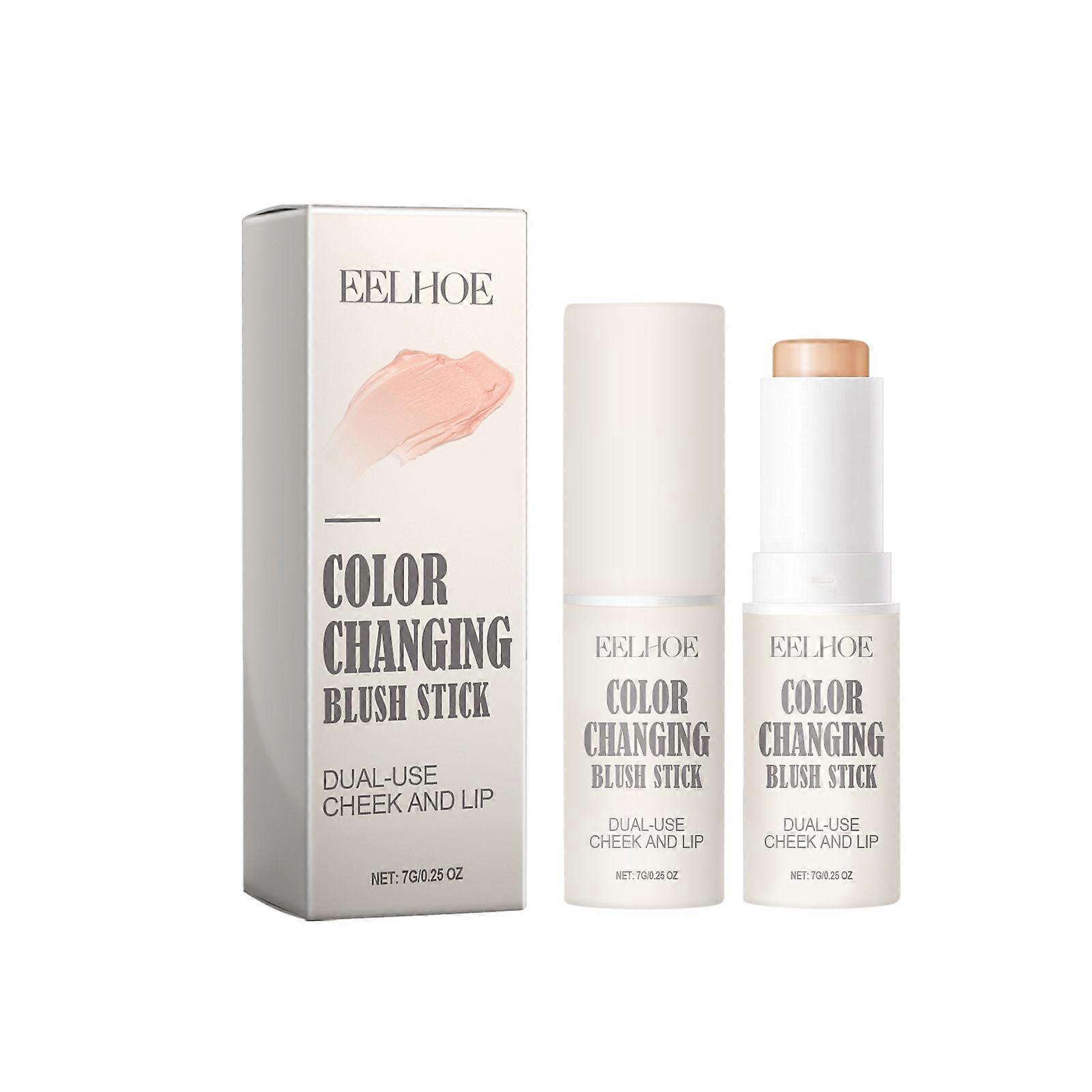Eelhoe Temperature-Changing Blush Stick Lightweight Natural Transparent Three-Dimensional Repair Uniform Skin Color Lip And Cheek Dual-Use Makeup Stic