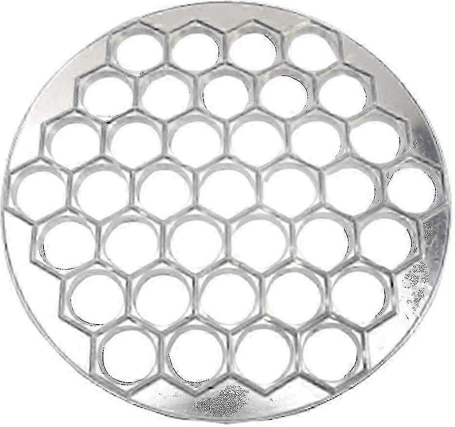A 37-hole aluminum dumpling mold for making dumplings, a kitchen tool.