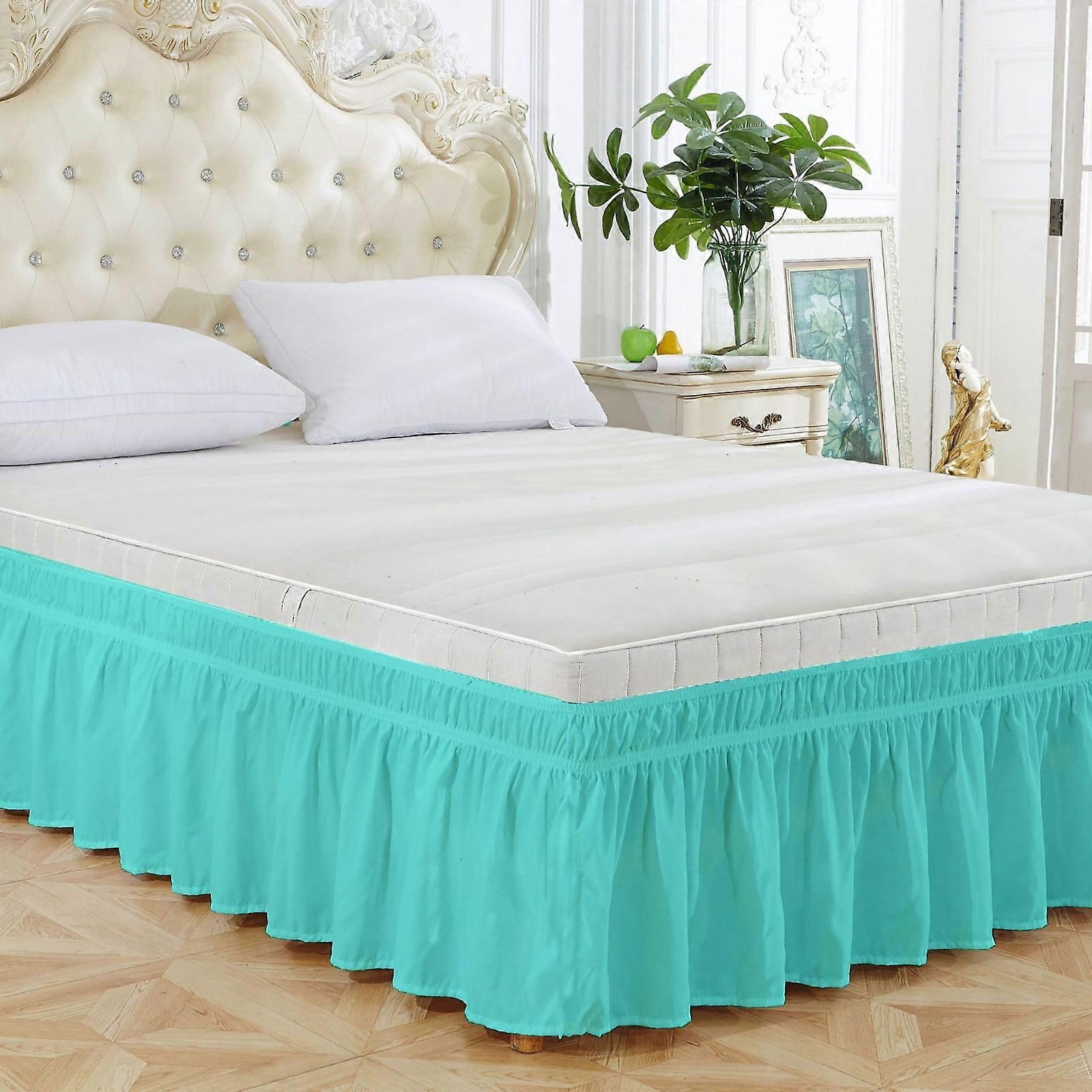 dajkiuy Clearance Bed Skirt Wrap Around Elastic Ruffles with Elastic Belt