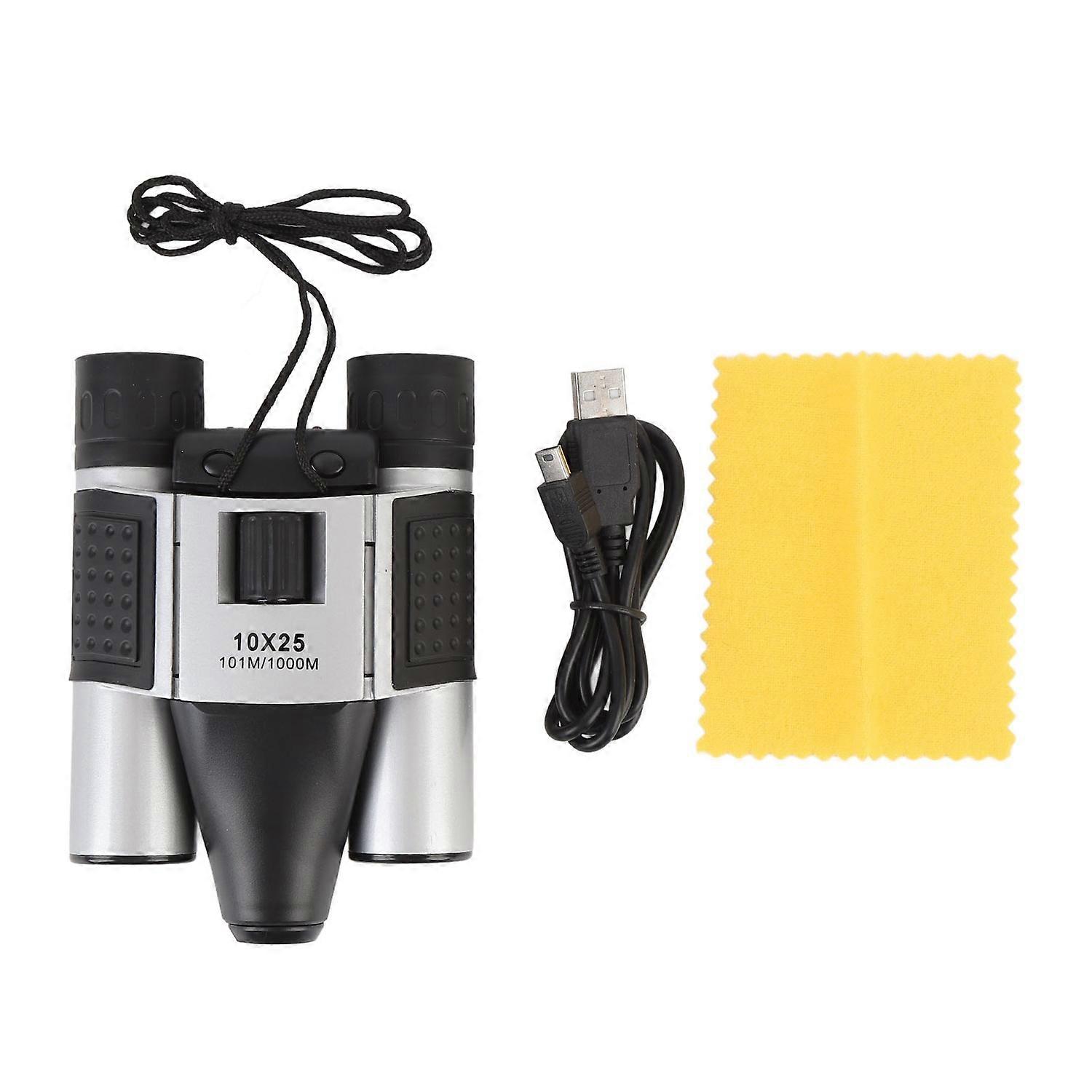 10X25 Digital Zoom Binoculars with Camera Video Recording Card Reader Support 32GB HD Binoculars for