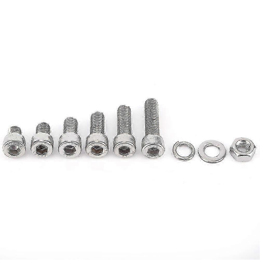 Steel Hex Socket Cap Head Screws with Hex Nut Washers Assortment (M8x60pcs)