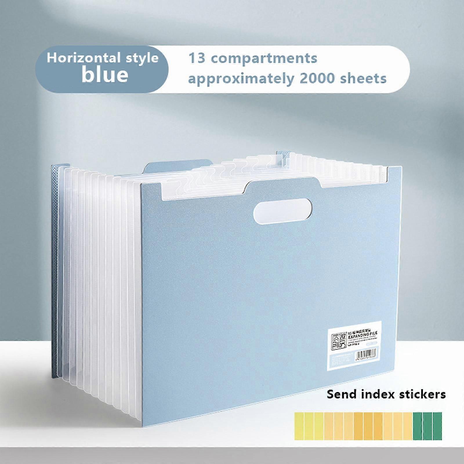 Yakbaofuo 13-Pocket Expanding File Folder, A4 Letter Size Accordion Organizer, Compatible with Office, Home, Classroom & Travel