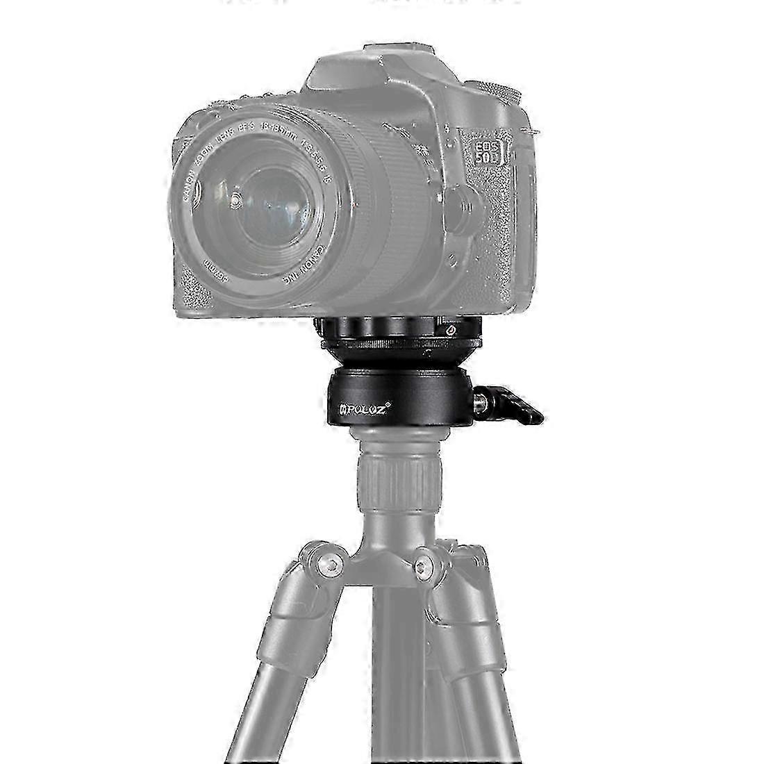 PULUZ 1/4 inch Thread Dome Professional Tripod Leveling Head Base with Bubble Level 2025