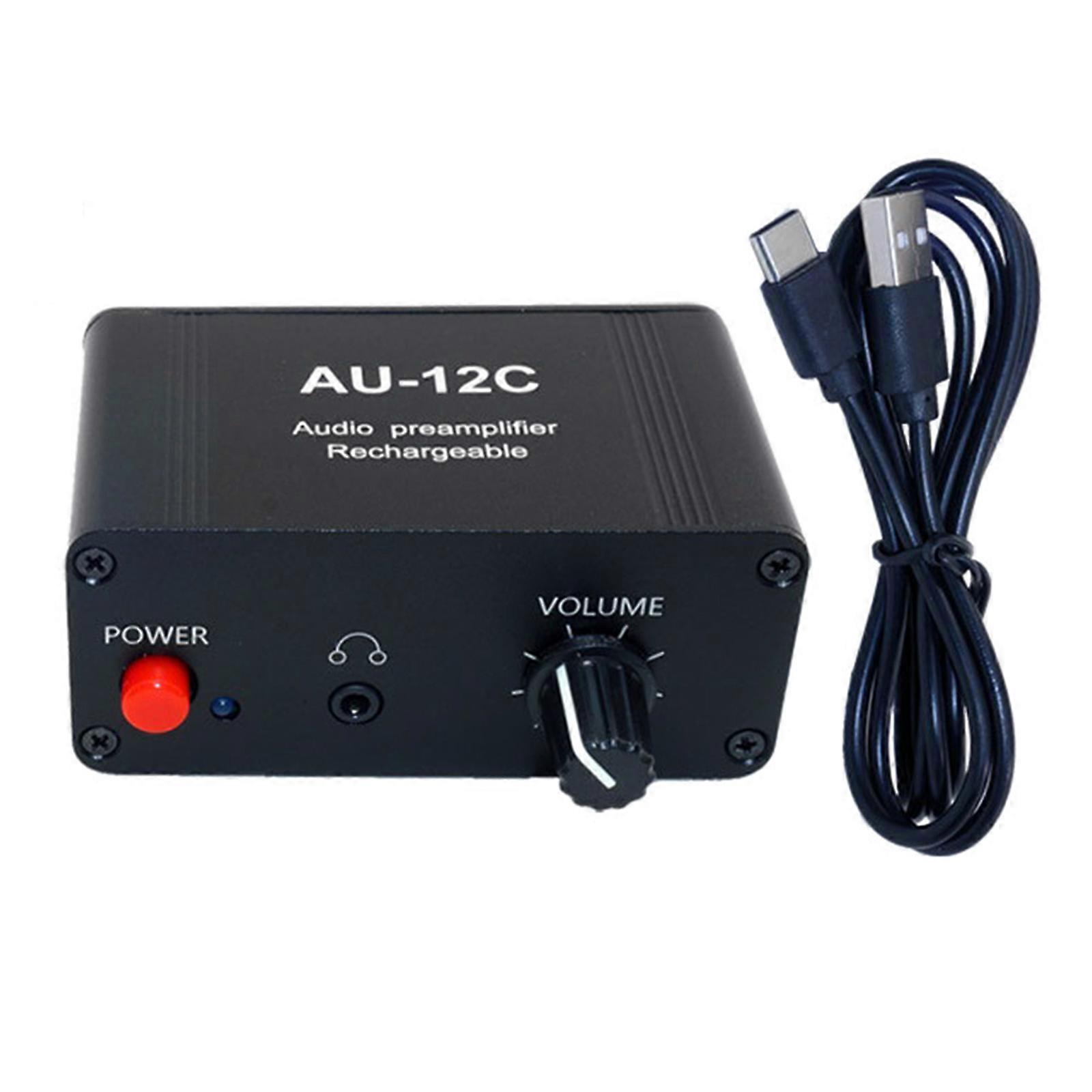 Auditory Amplifier AU12C Stereo Auditory Preamplifier 800mAh Advanced for Home Entertainment and Outdoor Activity Multicolor